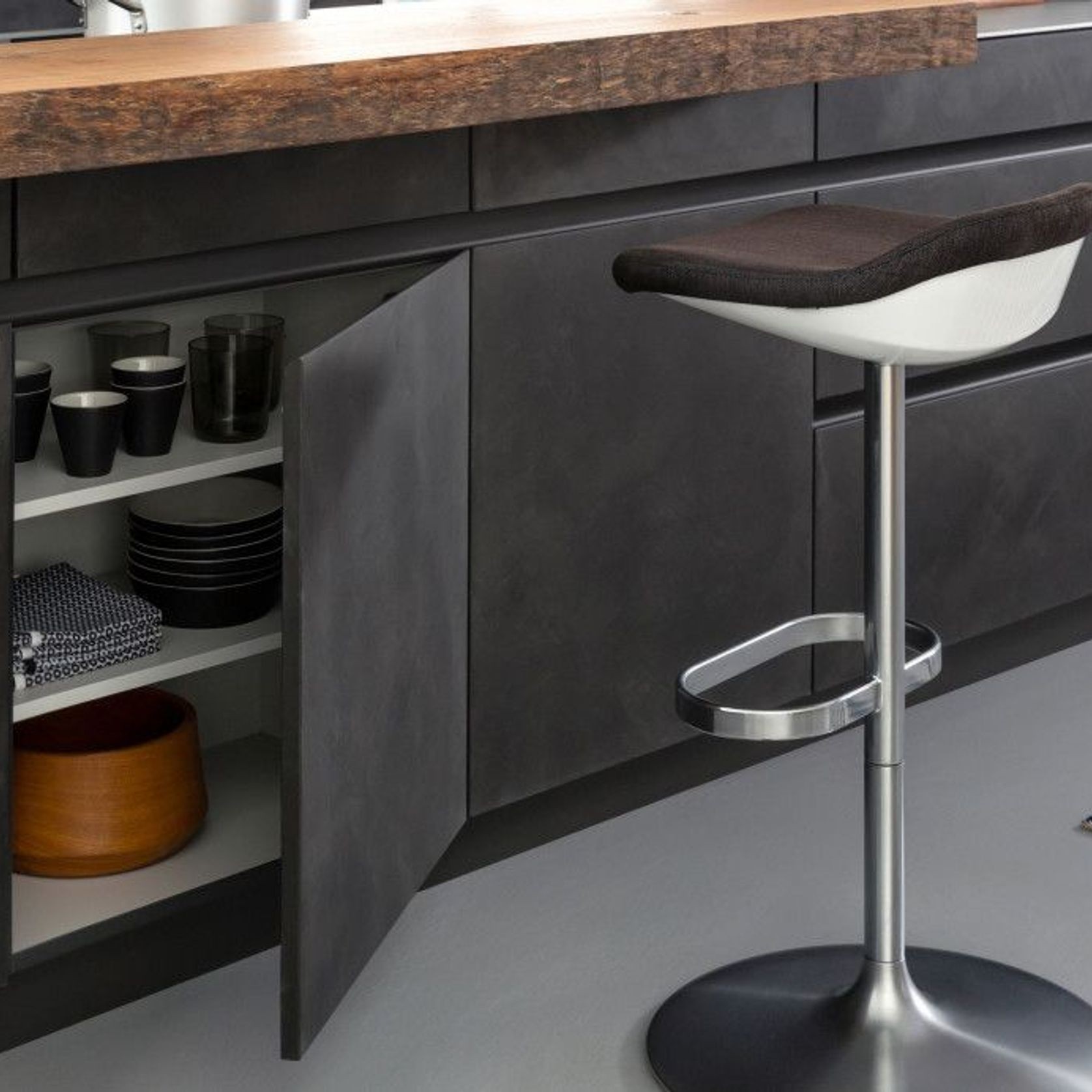Concrete & Tocco Laminate Kitchen Cabinetry gallery detail image