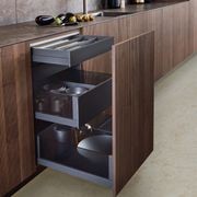 Bossa Walnut Wood Veneer Kitchen Cabinetry gallery detail image