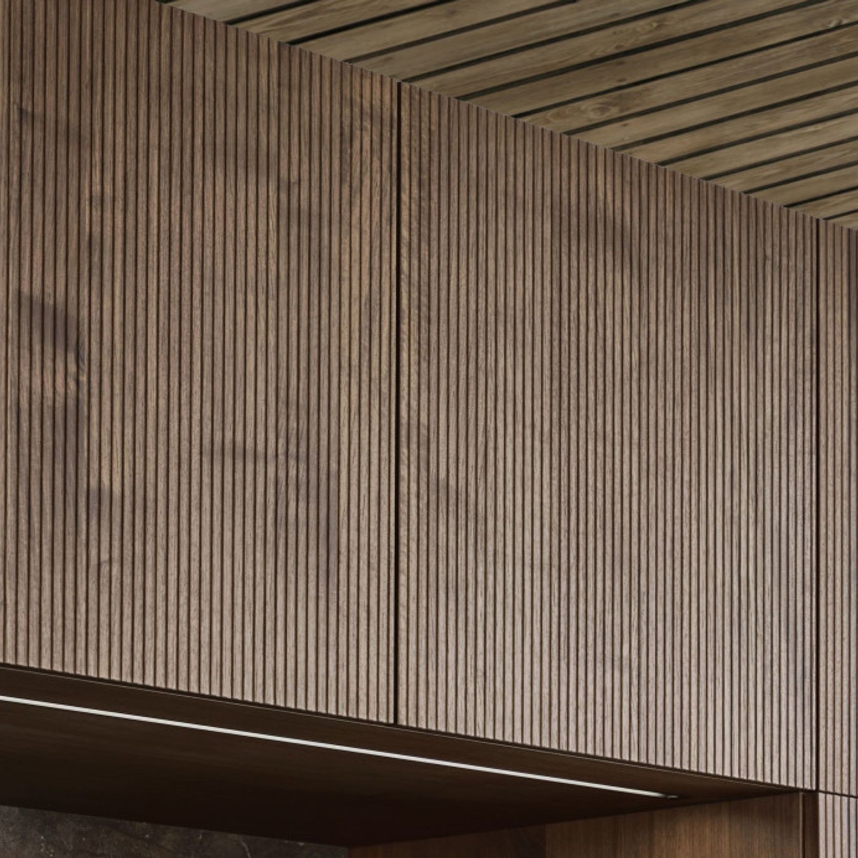 Bossa - Walnut Genuine Wood Veneer Cabinetry & Panels gallery detail image