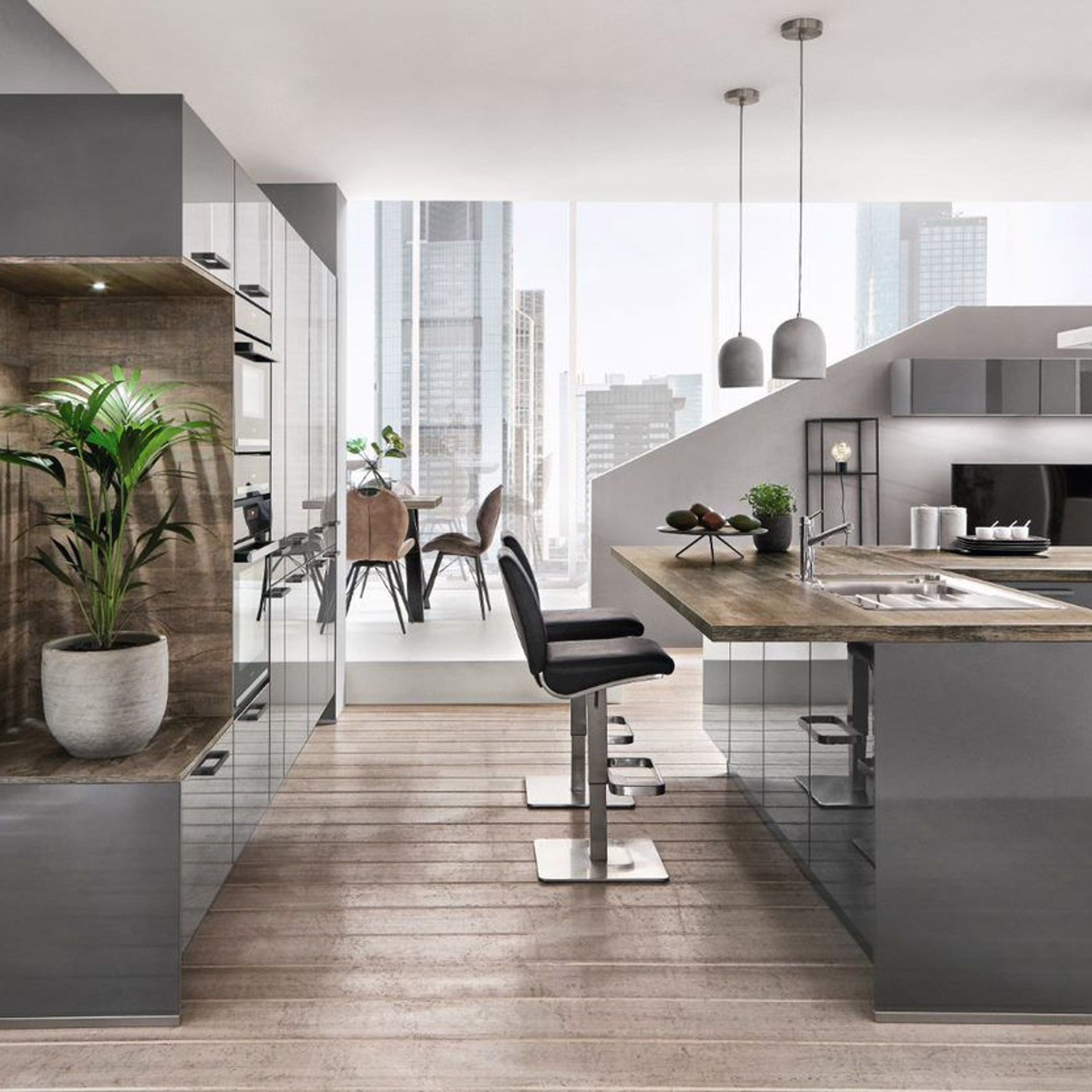 Flash Lacquered High Gloss Kitchen Cabinetry gallery detail image