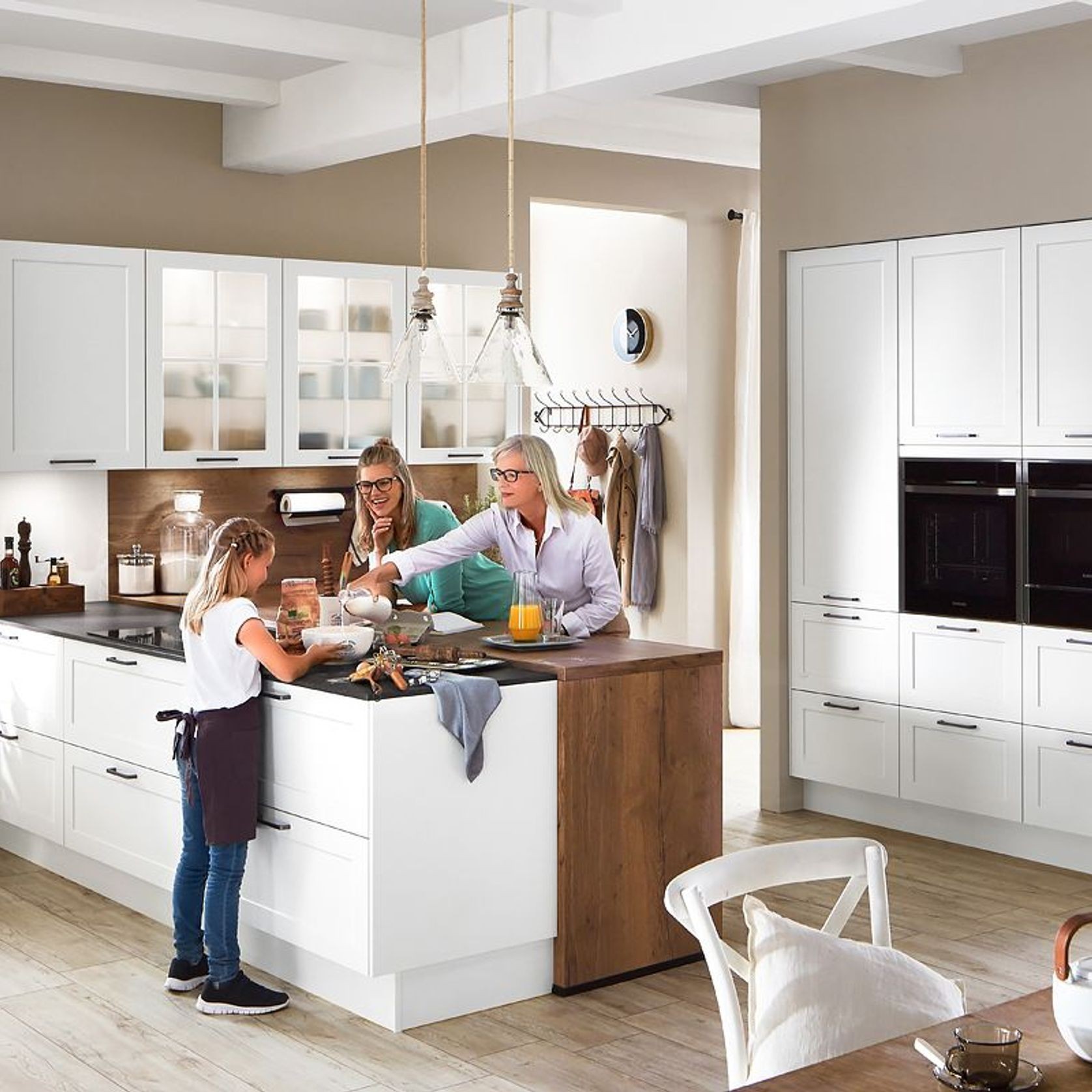 Nordic Traditional Lacquered Kitchen Cabinetry gallery detail image