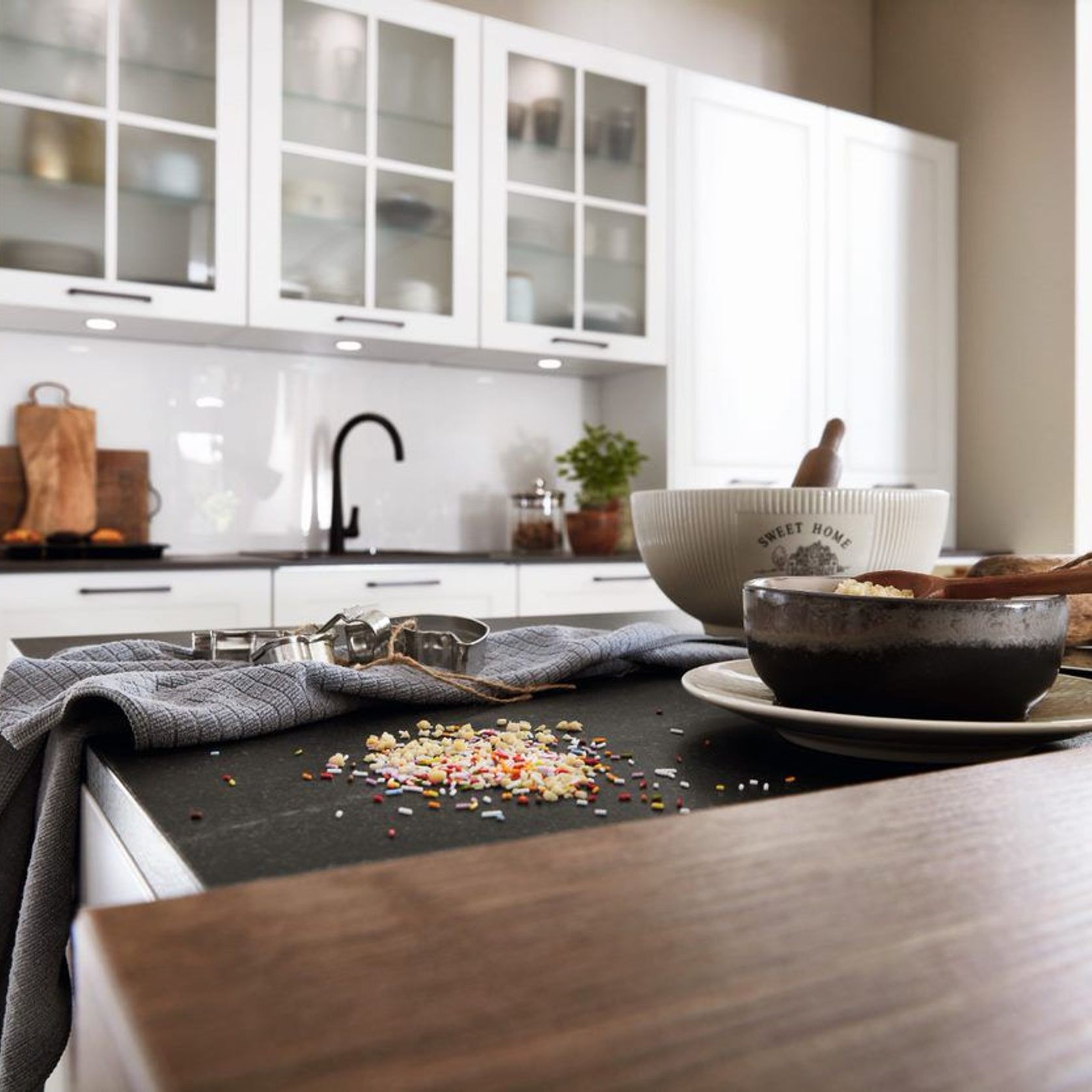 Nordic Traditional Lacquered Kitchen Cabinetry gallery detail image