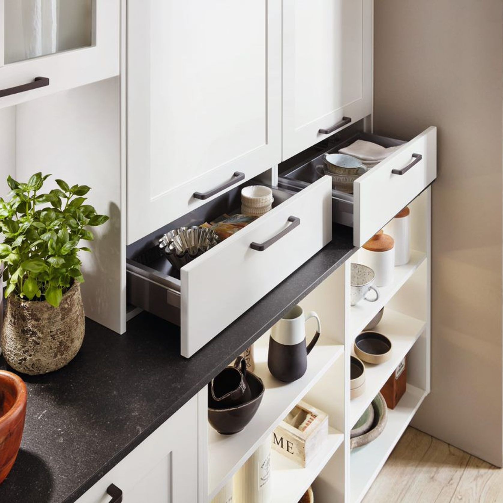 Nordic Traditional Lacquered Kitchen Cabinetry gallery detail image