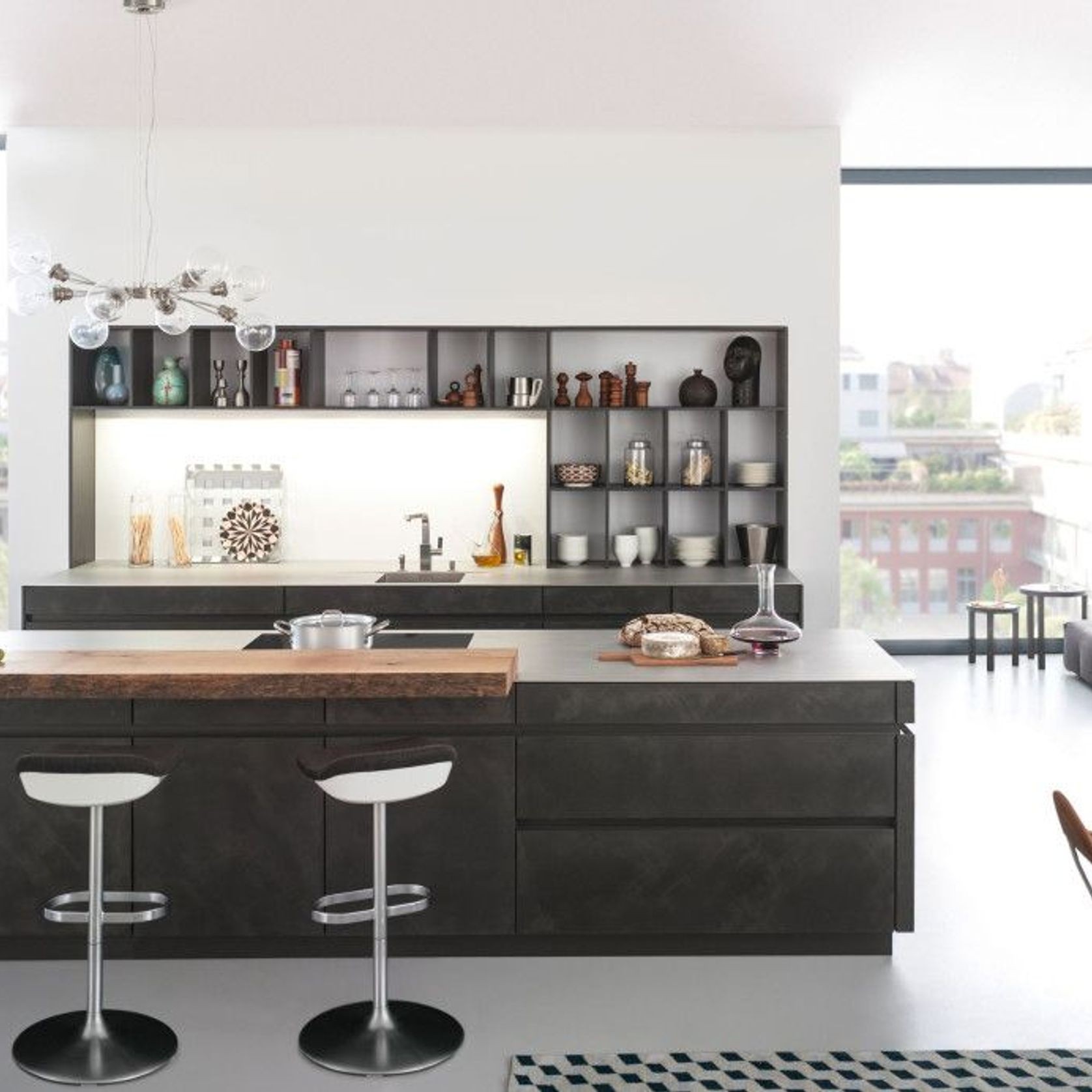 Concrete & Tocco Laminate Kitchen Cabinetry gallery detail image