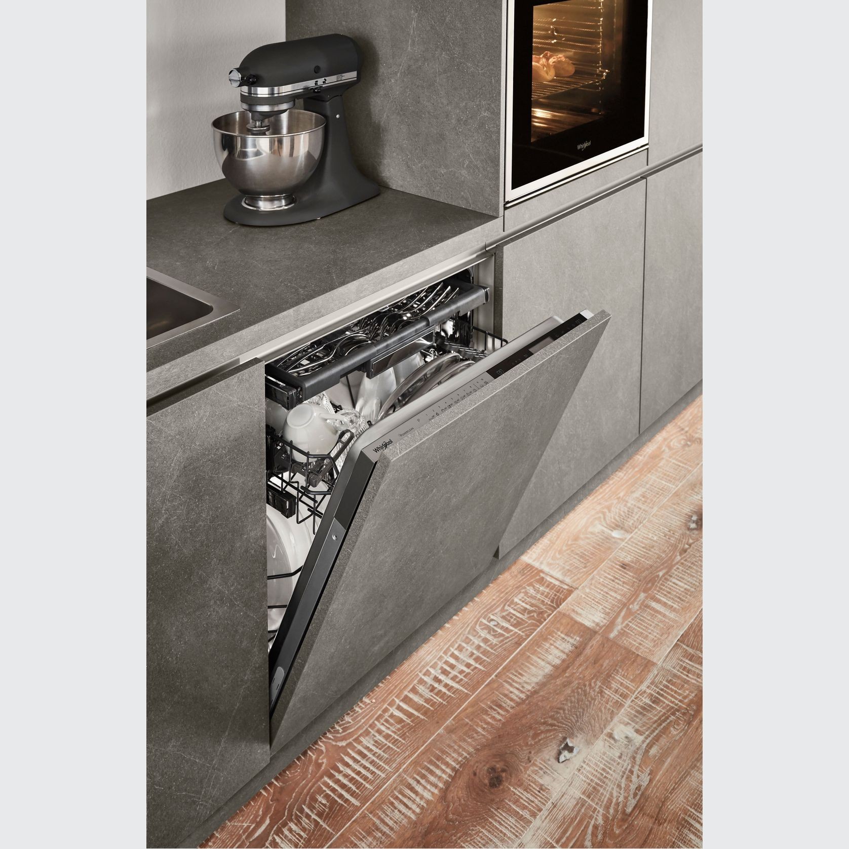Stone Art Laminate Kitchen Cabinetry gallery detail image