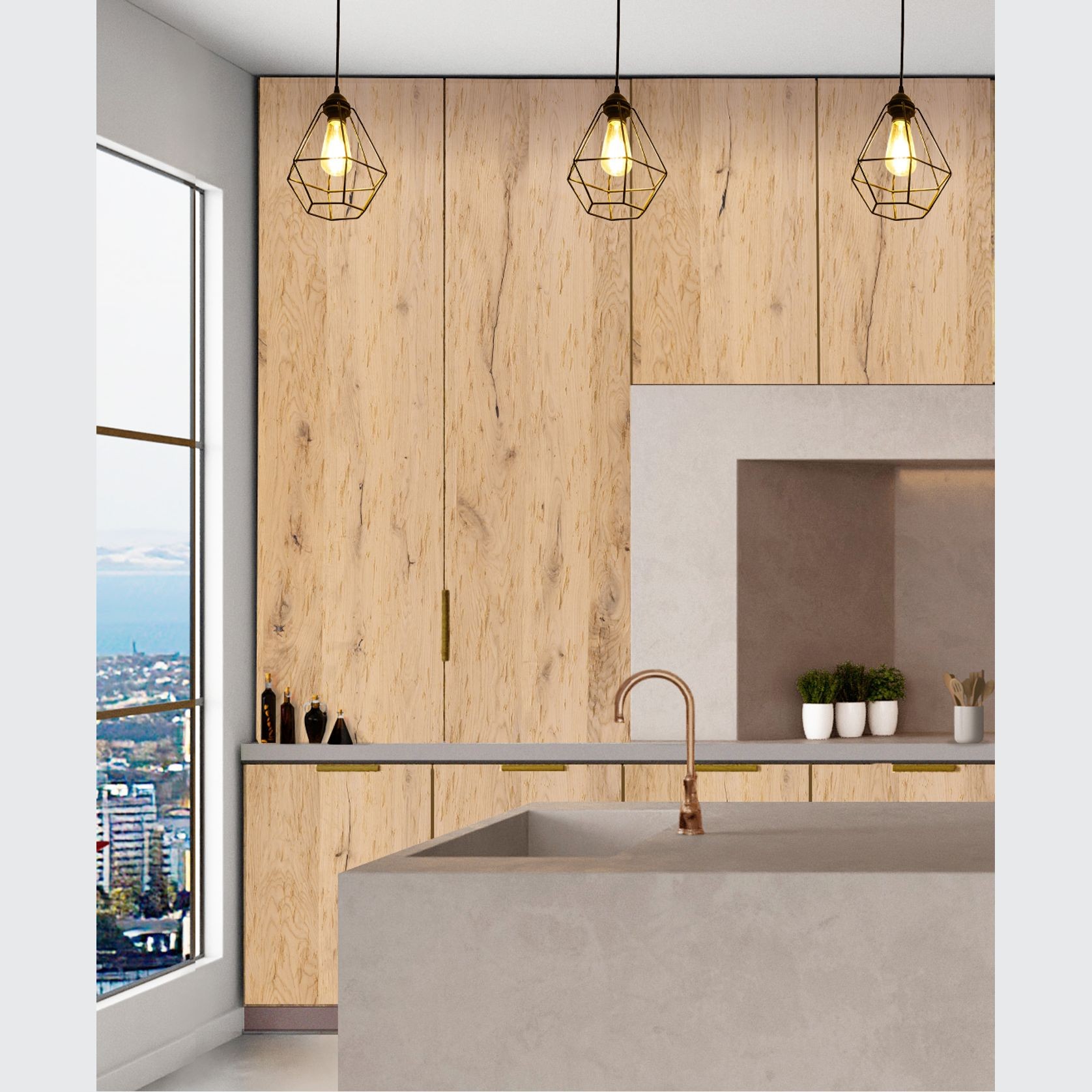 Rustica Chopped Oak | Rustic Timber Veneer Panels gallery detail image