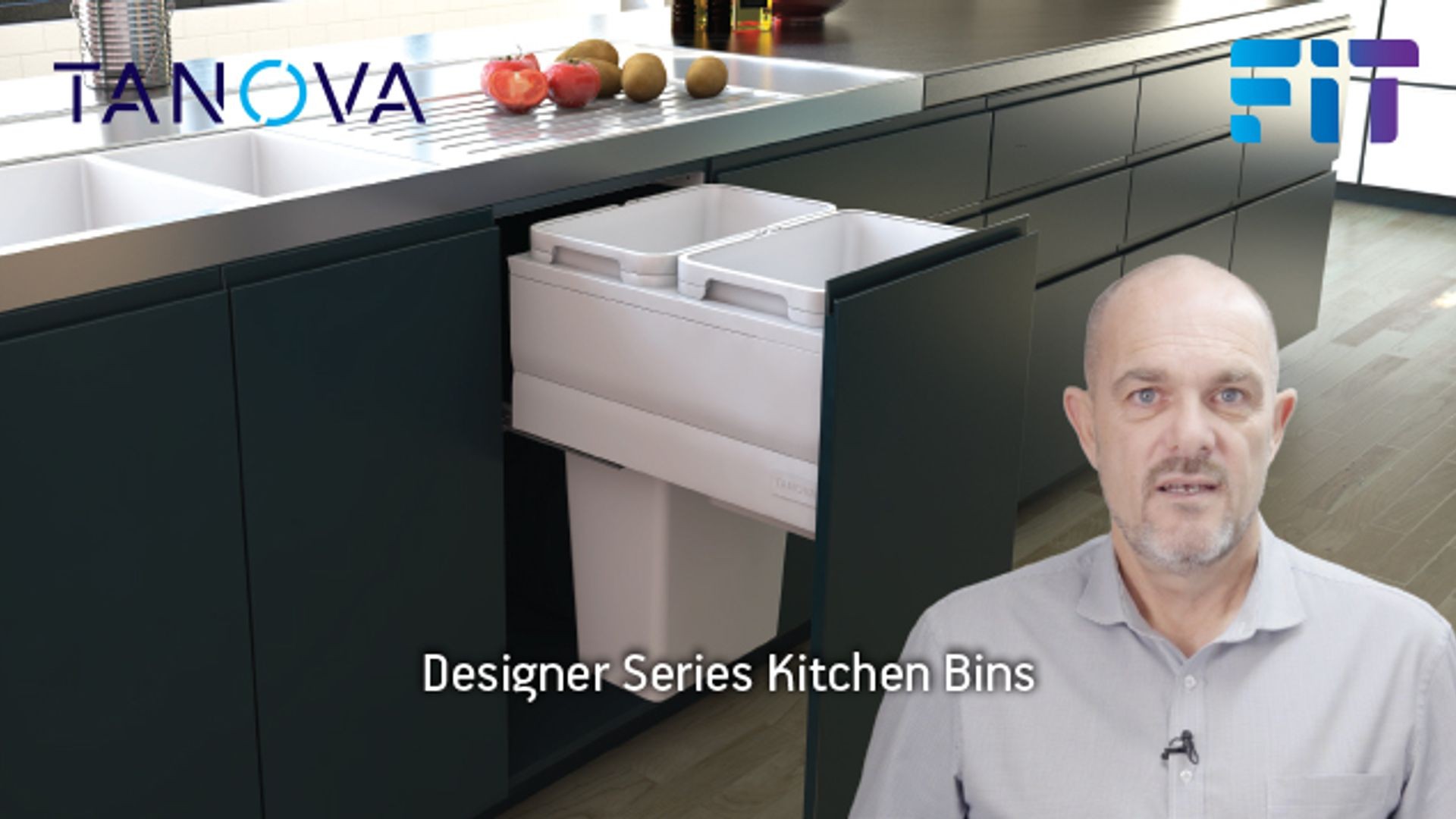Tanova Designer Series Pull Out Kitchen Bins gallery detail image