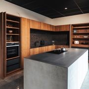 Bossa Walnut Wood Veneer Kitchen Cabinetry gallery detail image