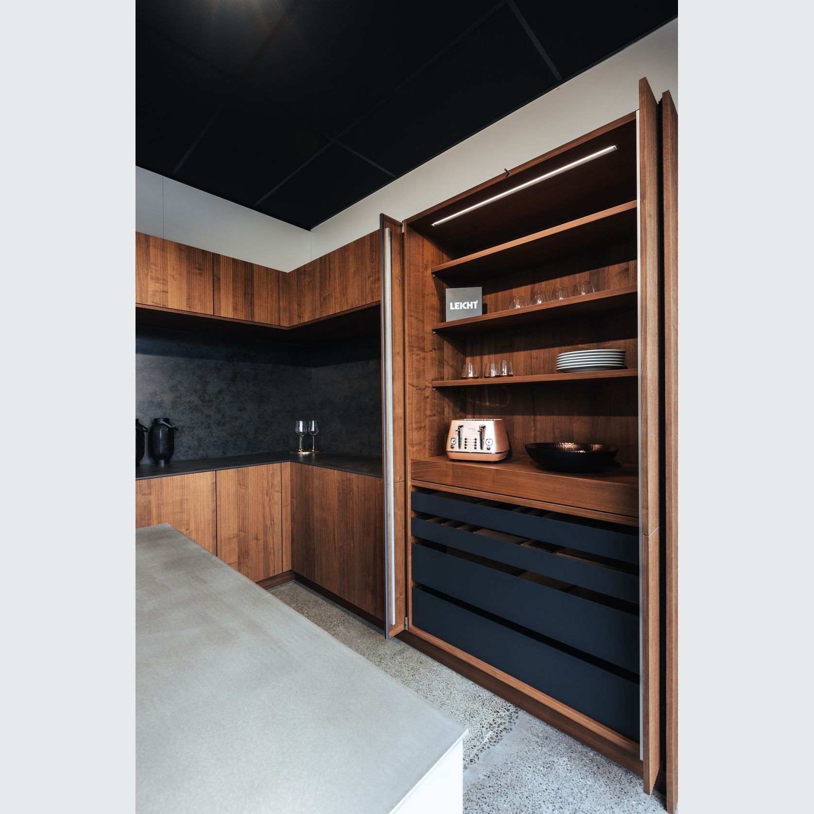 Bossa - Walnut Genuine Wood Veneer Cabinetry & Panels gallery detail image