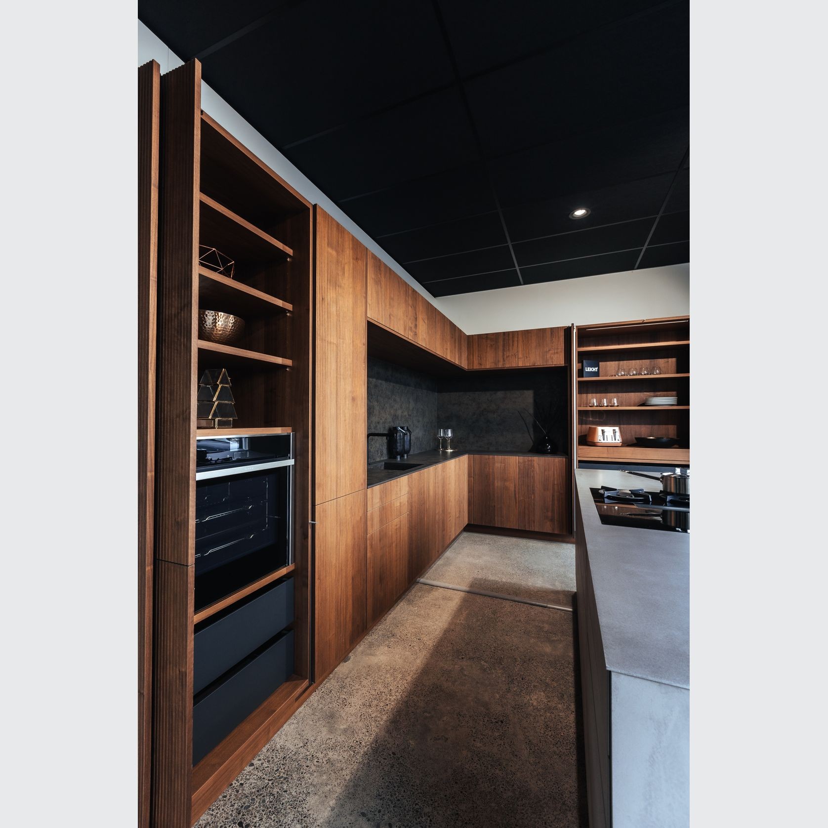 Bossa - Walnut Genuine Wood Veneer Cabinetry & Panels gallery detail image