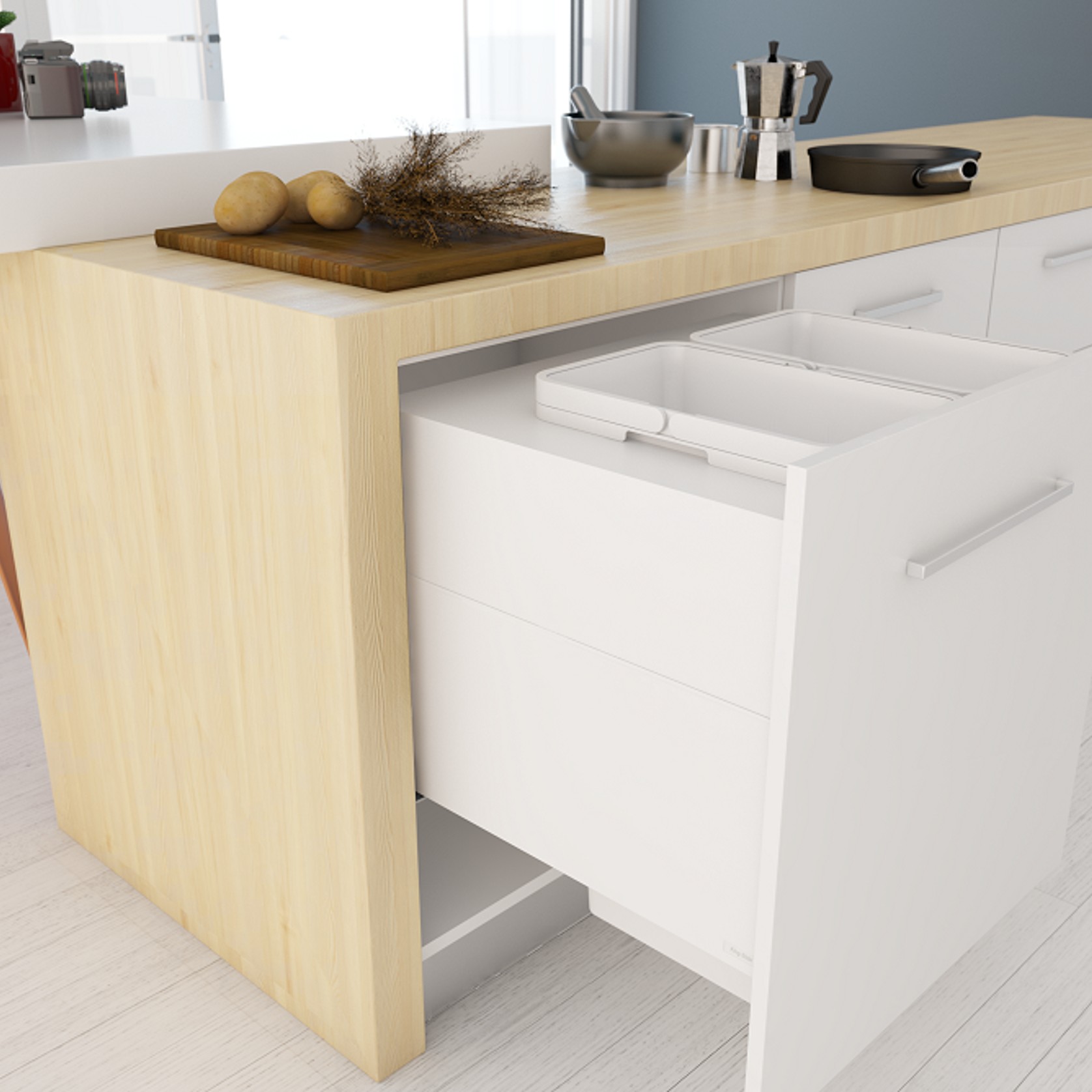 Tanova Designer Series 2 Kitchen Waste Bins gallery detail image