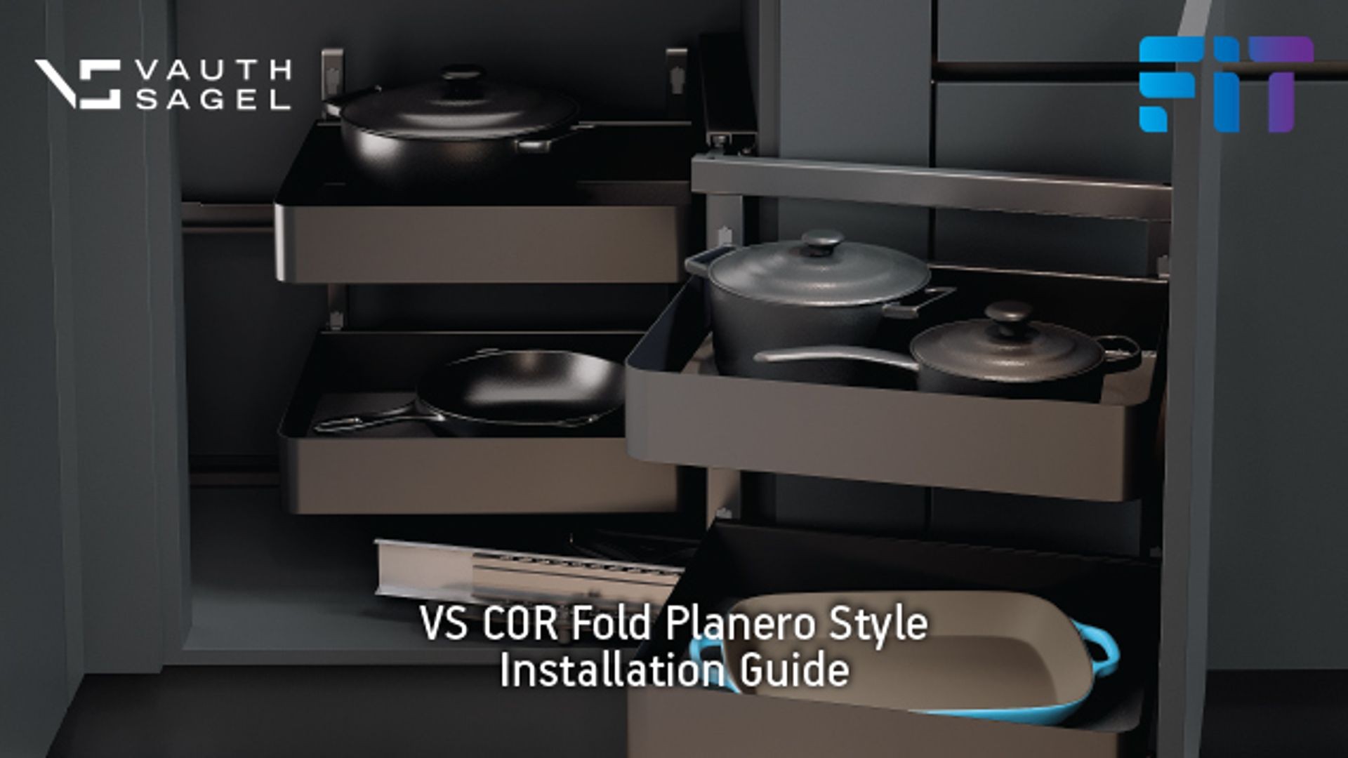 VS COR Fold Pull Out for Blind Corner Cabinets gallery detail image