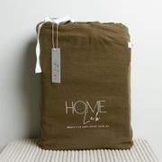 100% French Flax Linen Duvet Cover Set  | Khaki gallery detail image