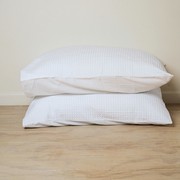 100% Cotton Waffle Pillowcase Pair- White gallery detail image