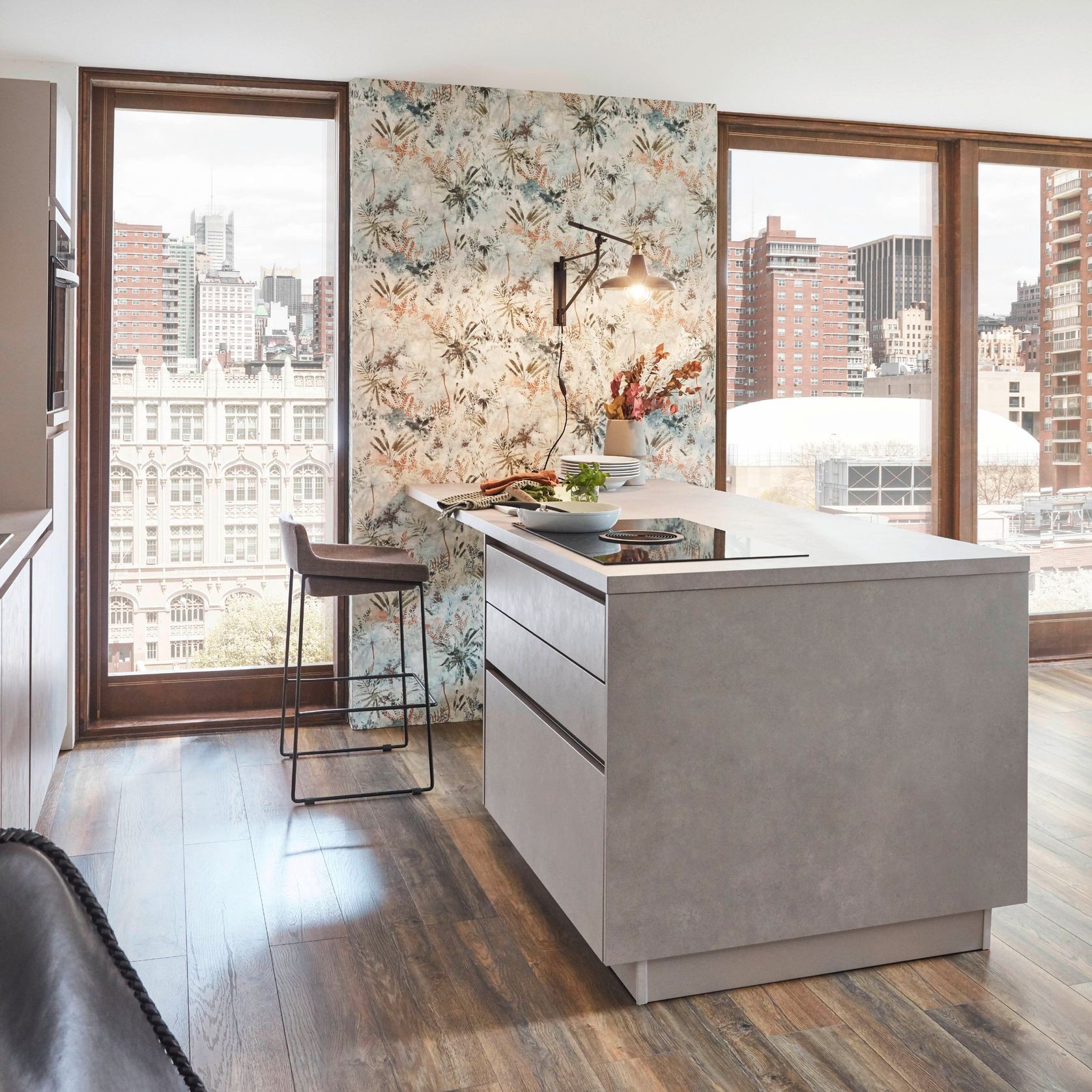 Concrete-Look Laminate Benchtop in Grey gallery detail image