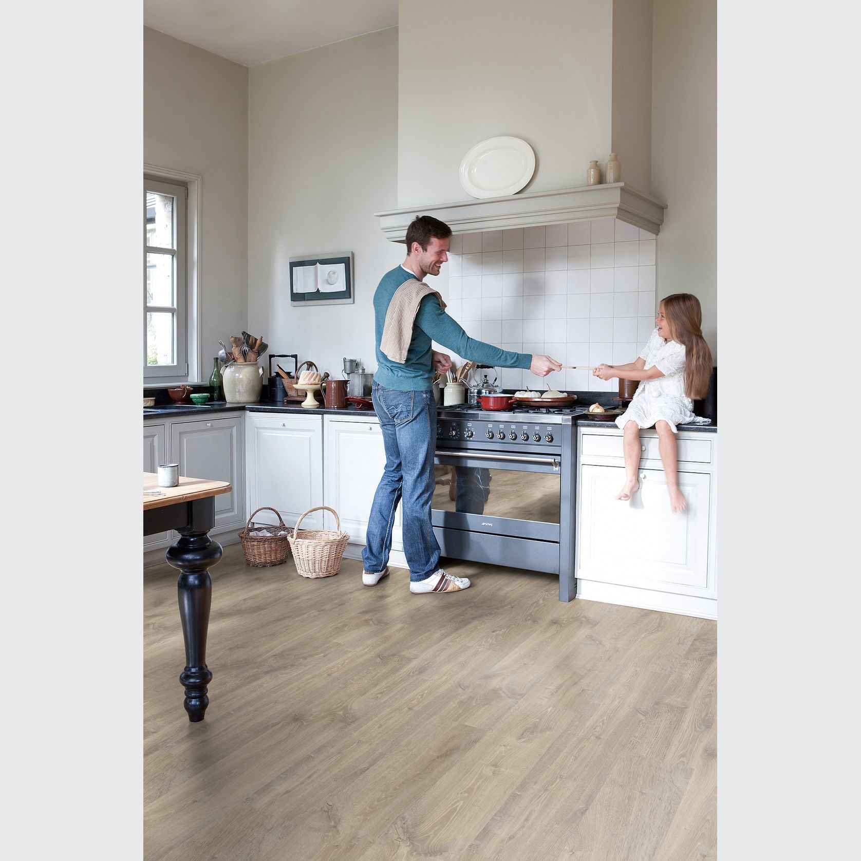 Quick-Step Creo Louisiana Oak Beige Laminate Flooring gallery detail image