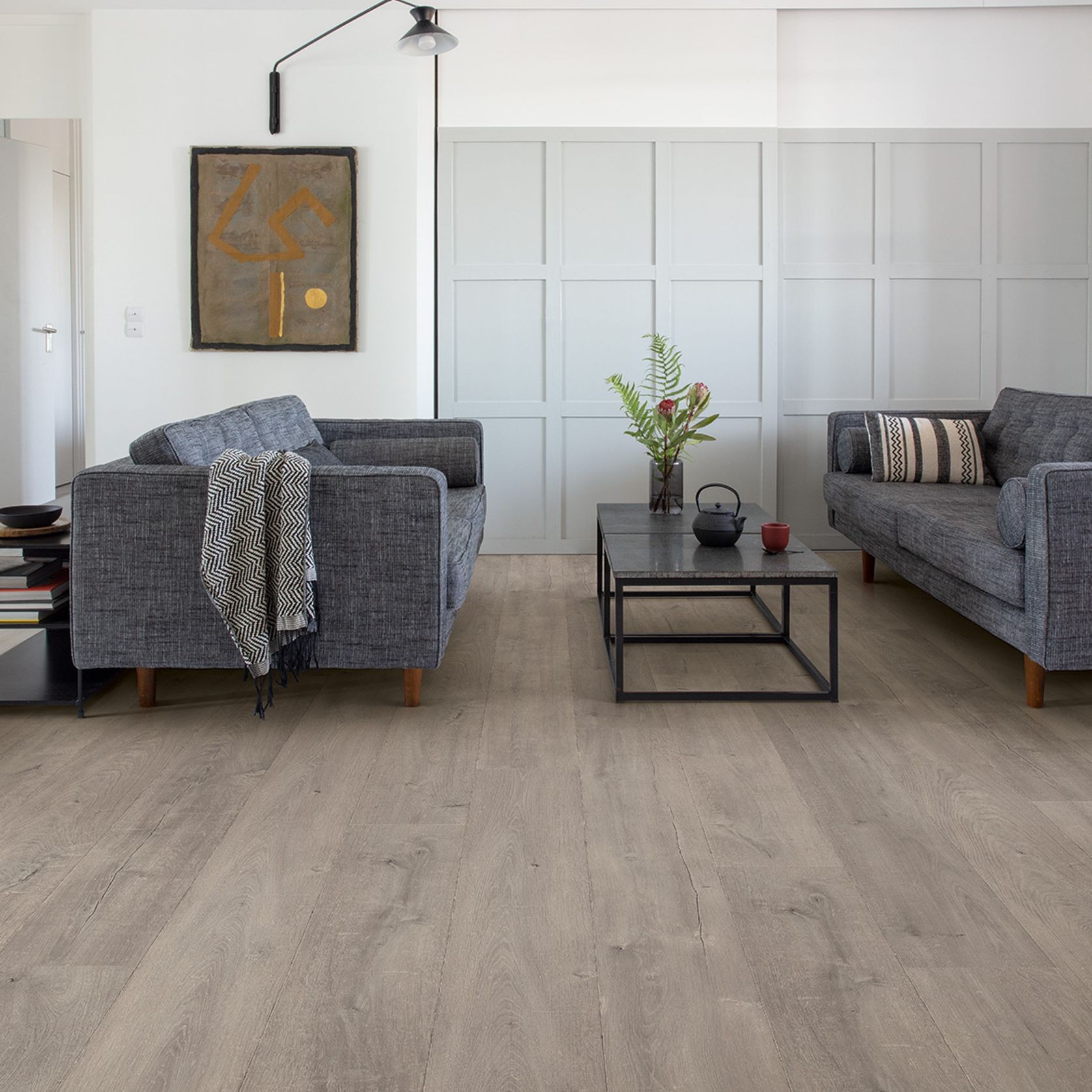 Quick-Step Perspective Nature Patina Oak Grey Laminate Flooring gallery detail image