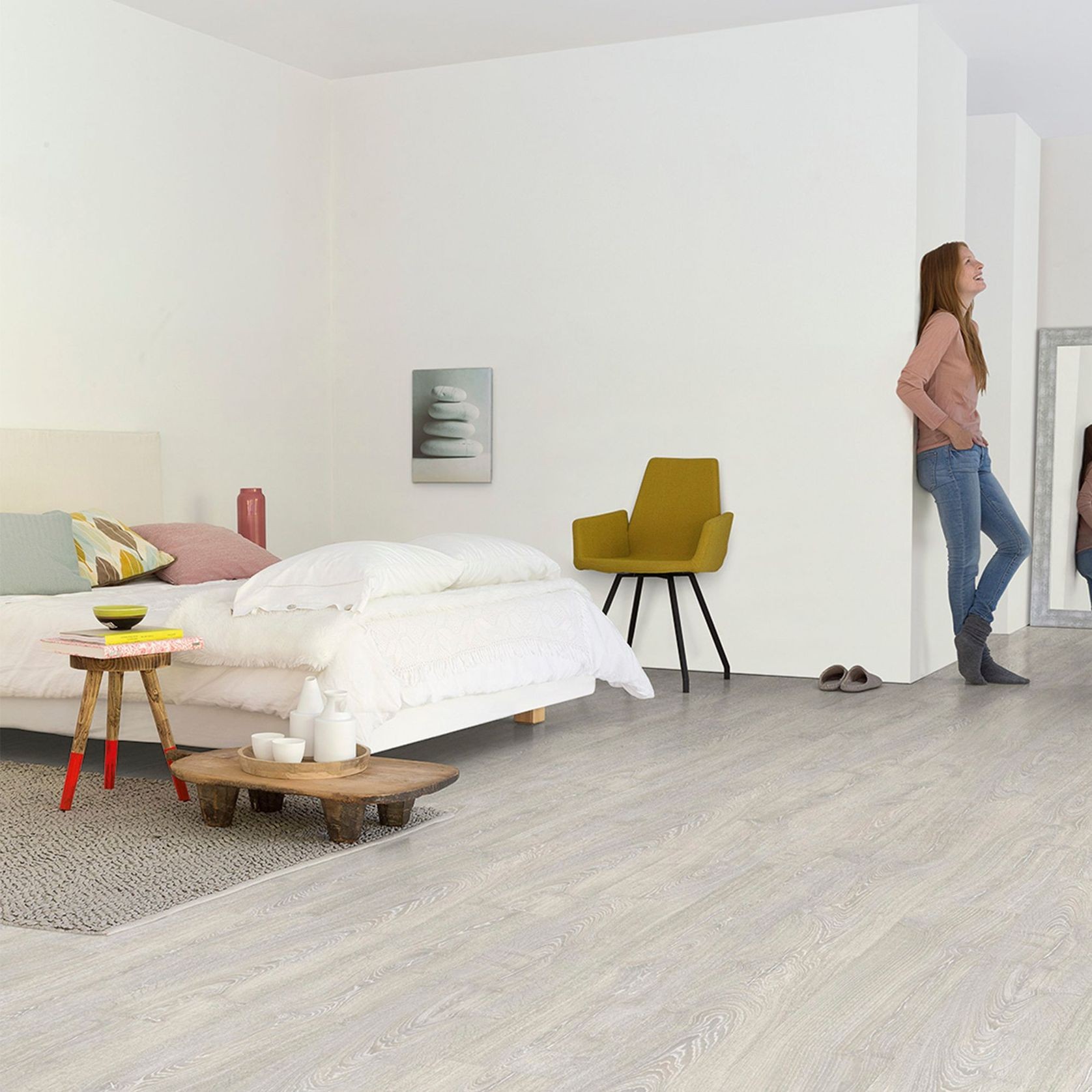 Quick-Step Impressive Patina Classic Oak Grey Laminate Flooring gallery detail image