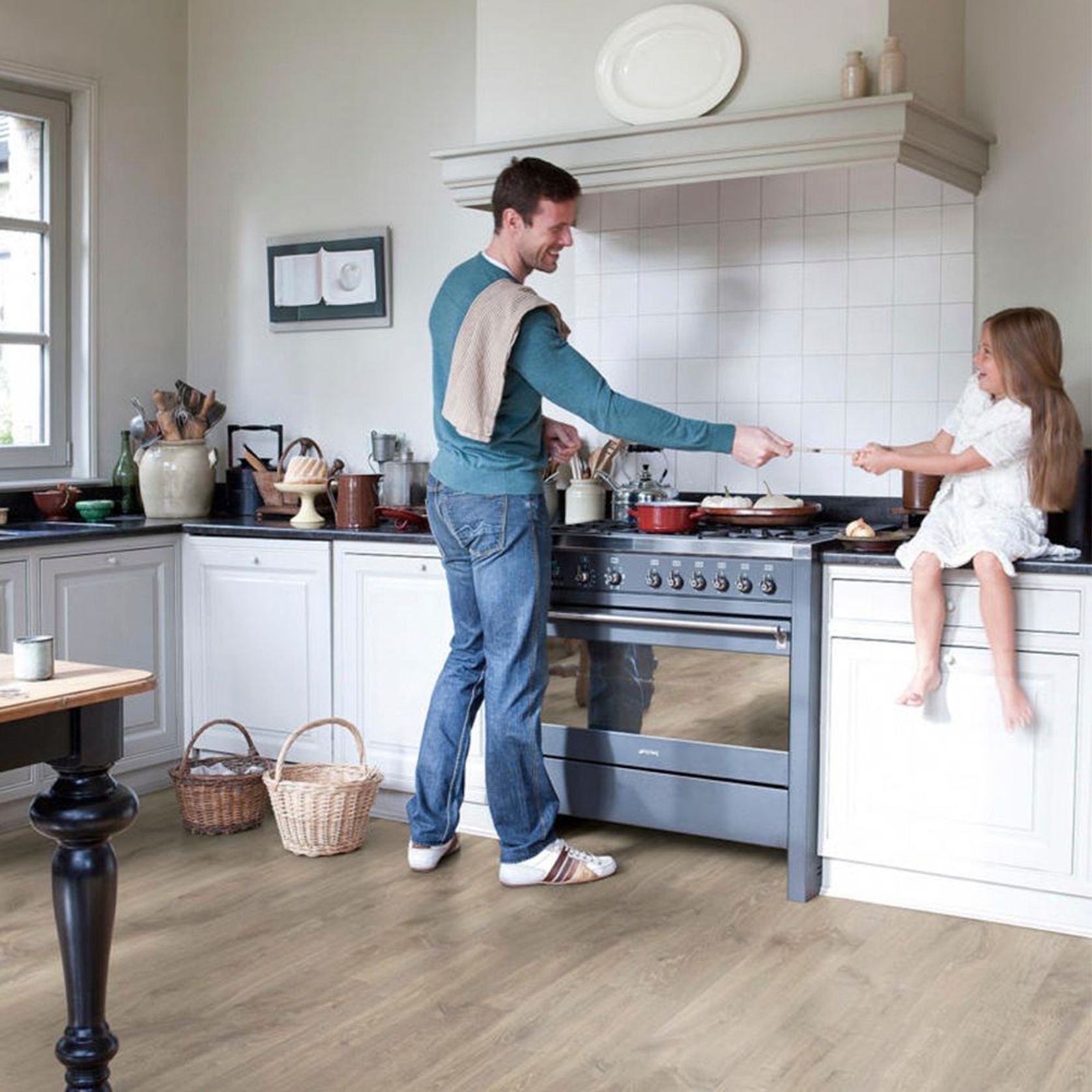 Quick-Step Creo Louisiana Oak Beige Laminate Flooring gallery detail image