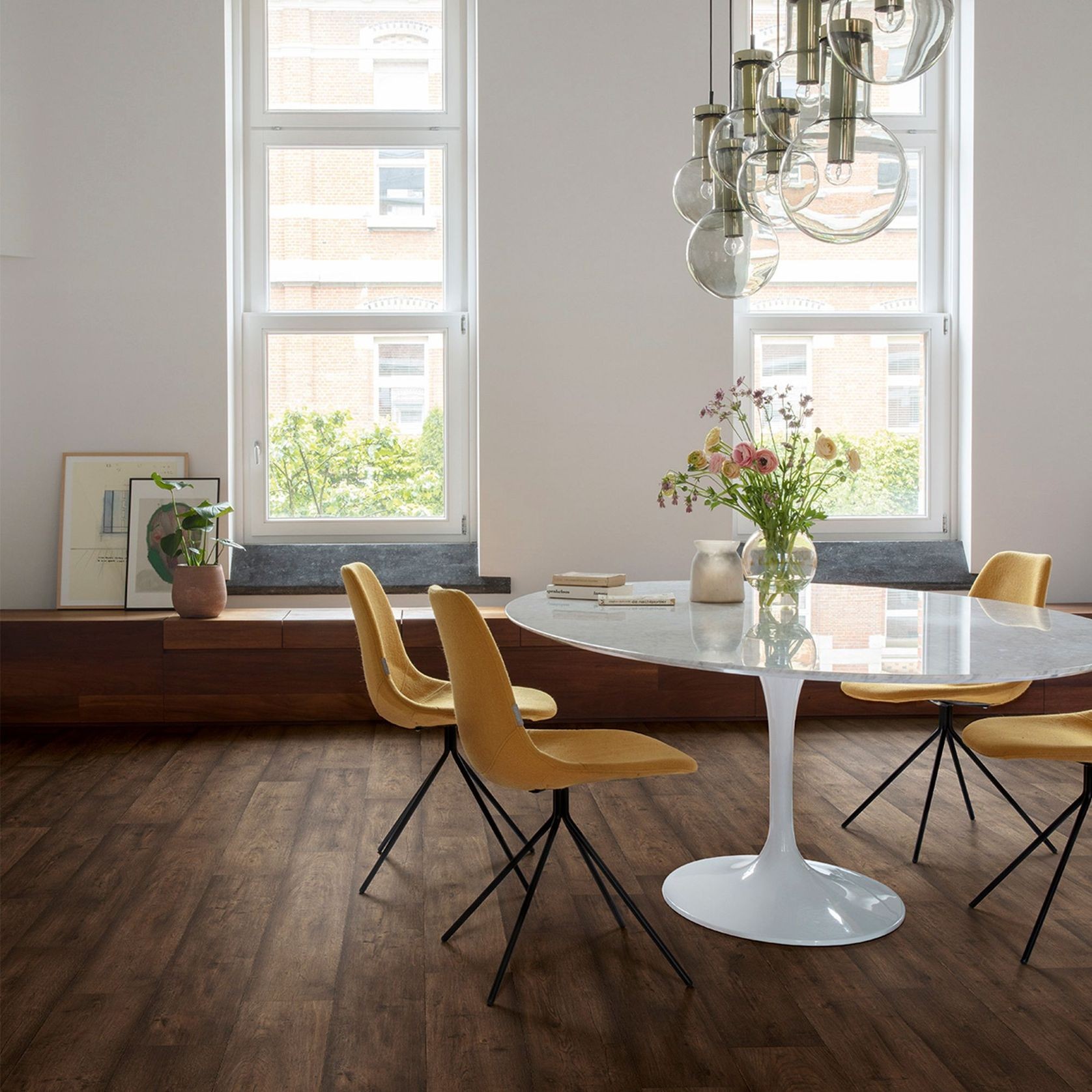 Quick-Step Perspective Nature Waxed Oak Brown Laminate Flooring gallery detail image