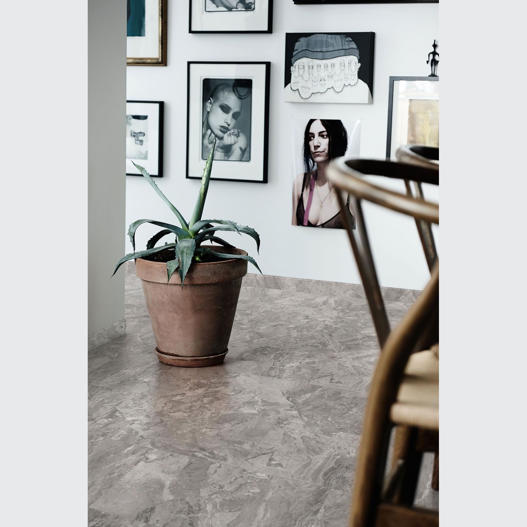 Pergo Viskan Pro Grey Alpstone Vinyl Flooring gallery detail image
