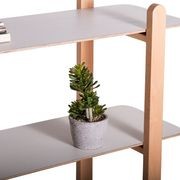 Beni Storage Unit - 5 Shelves - Natural - White gallery detail image