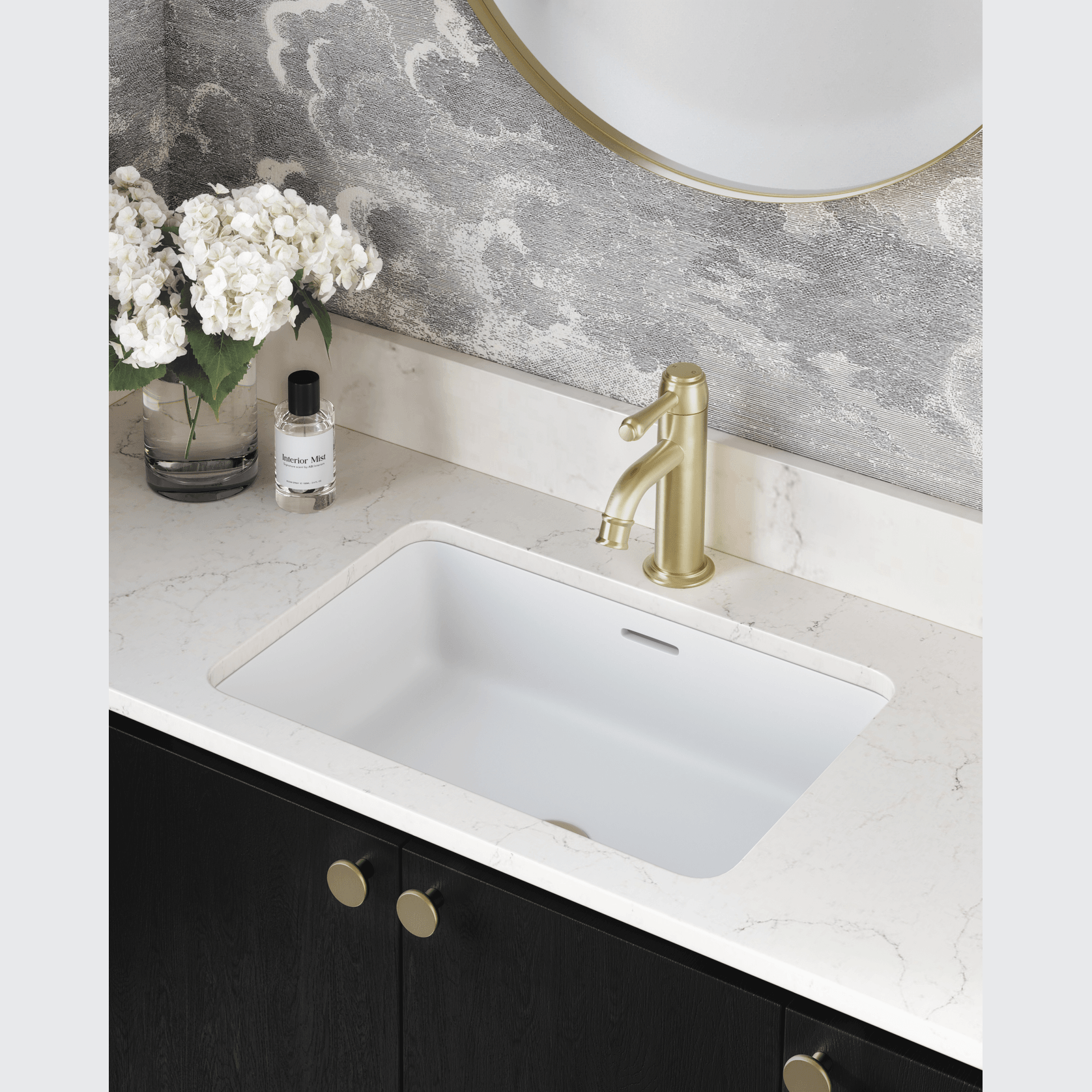 Kingsley Basin Mixer | Brushed Brass gallery detail image