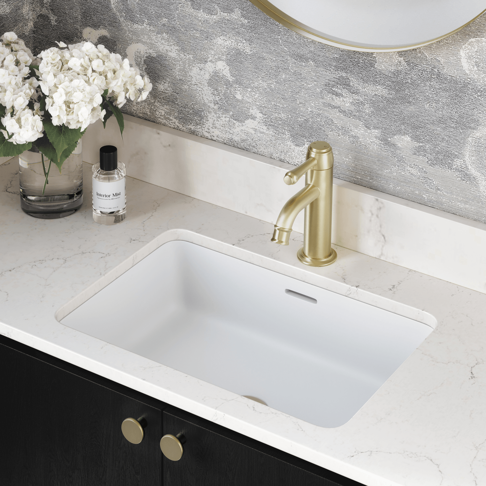 Kingsley Basin Mixer | Brushed Brass gallery detail image