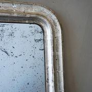 Antique French Louis Philippe Silvered Mirror gallery detail image