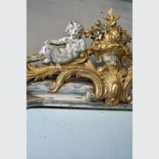 Antique French Silvered & Gilded Mirror gallery detail image