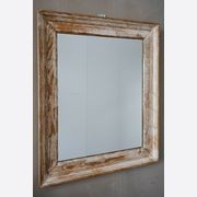French Antique Mirror with Distressed Patina gallery detail image
