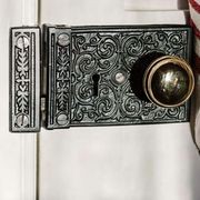 Tradco Ornate Rim Lock Matt Black gallery detail image