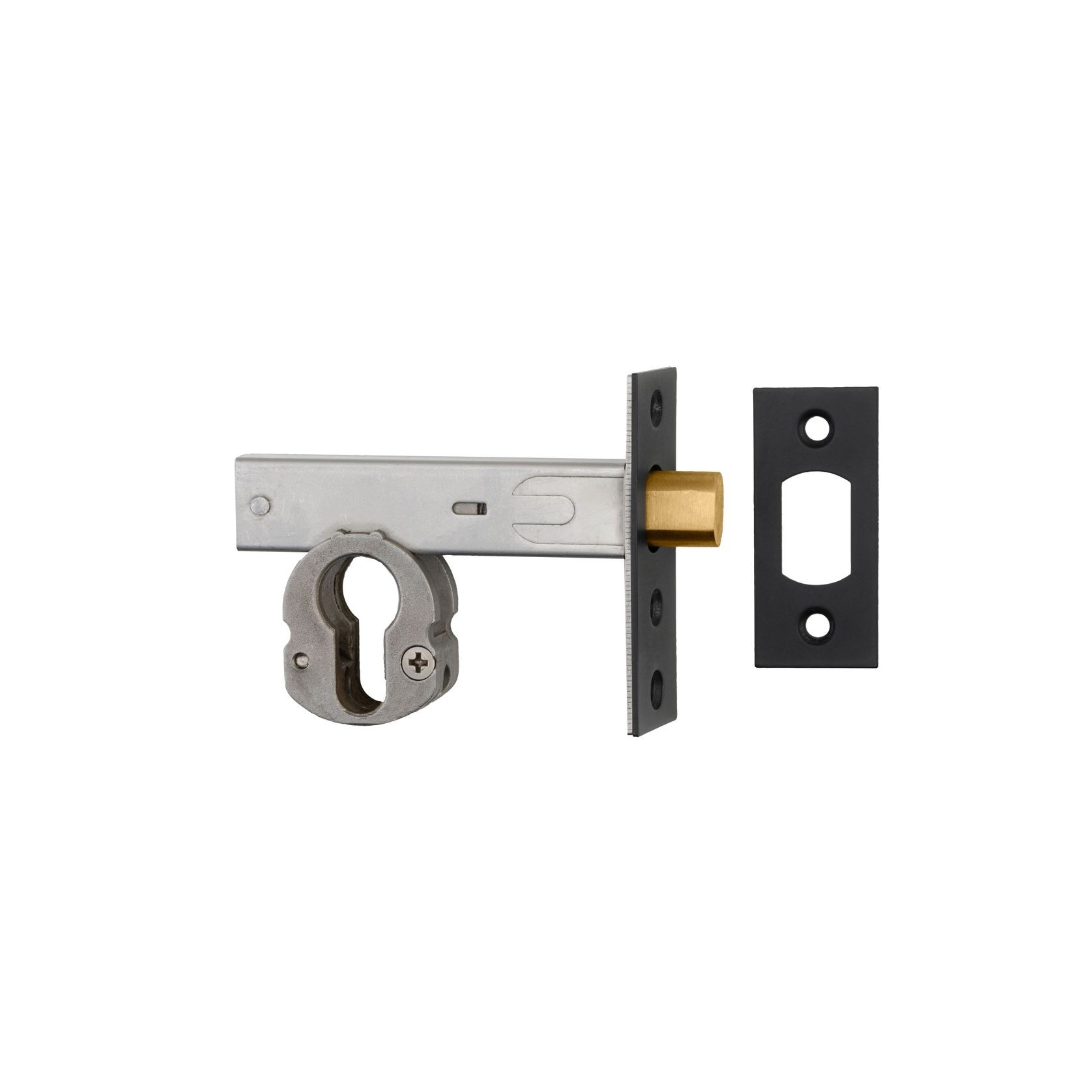 Euro Mortice Deadbolt - 60mm Backset | Matt Black gallery detail image