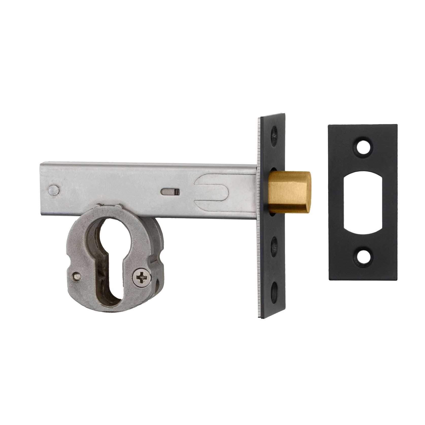 Euro Mortice Deadbolt - 60mm Backset | Matt Black gallery detail image