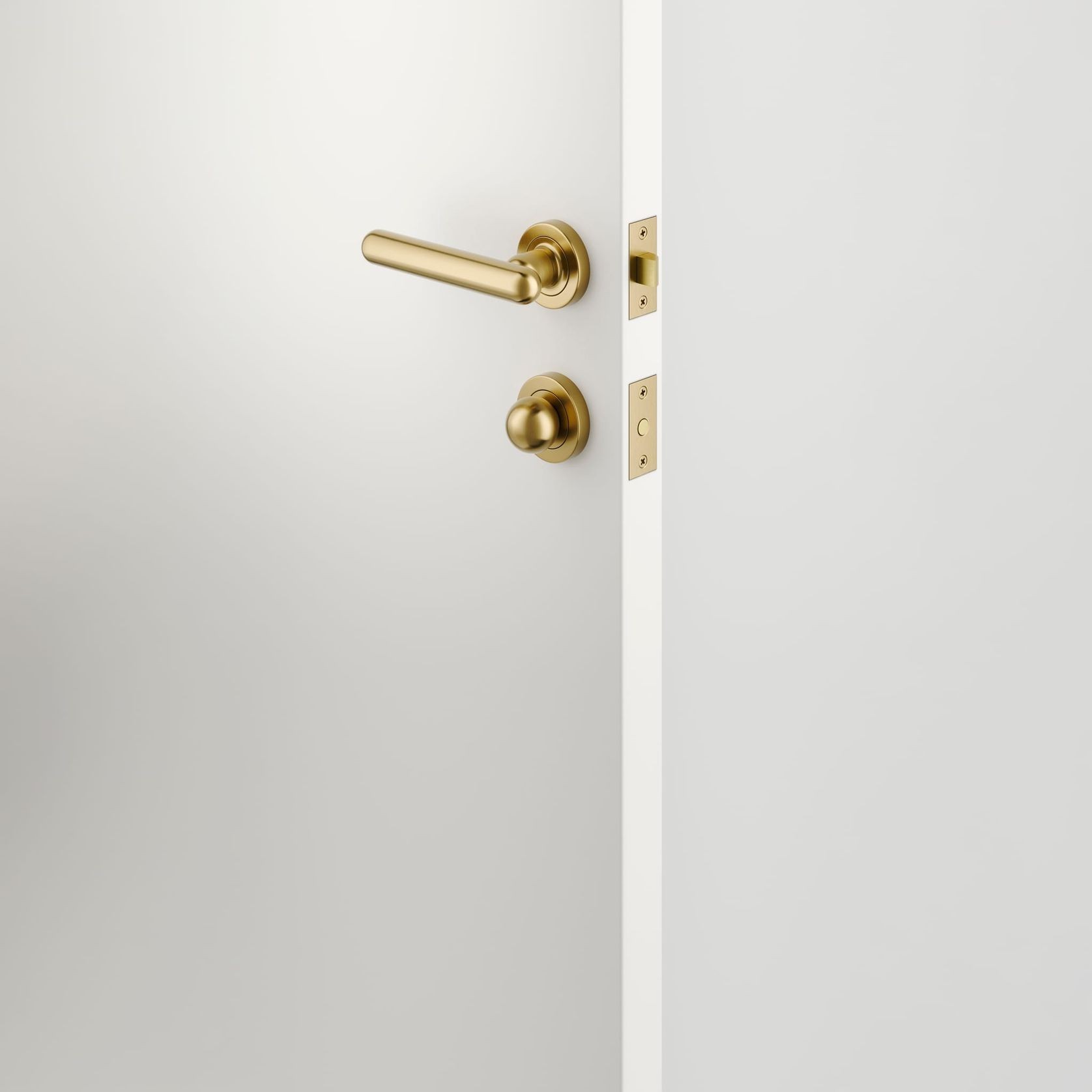 Puerto Privacy Turn - Round | Brushed Gold PVD gallery detail image