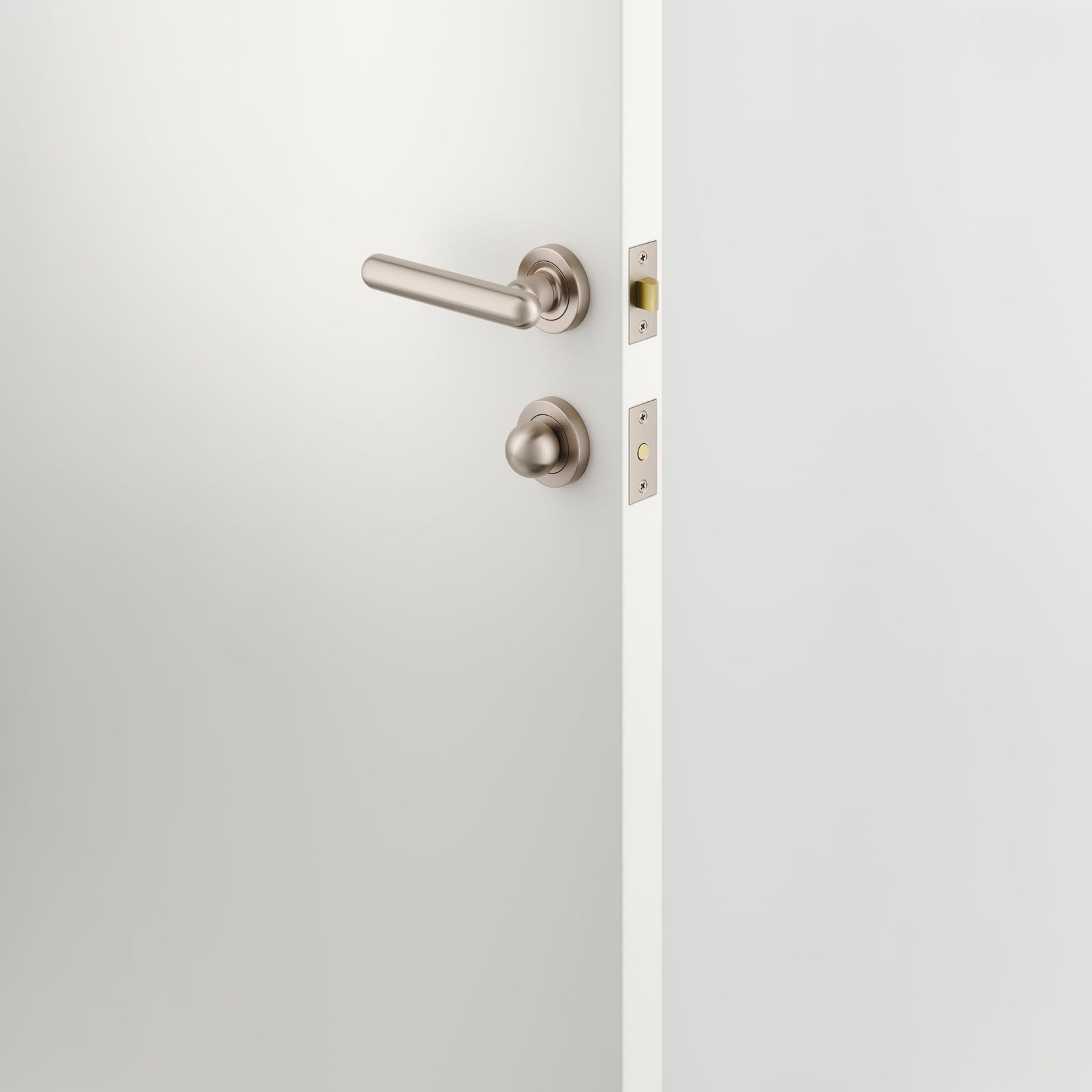 Puerto Privacy Turn - Round | Satin Nickel gallery detail image