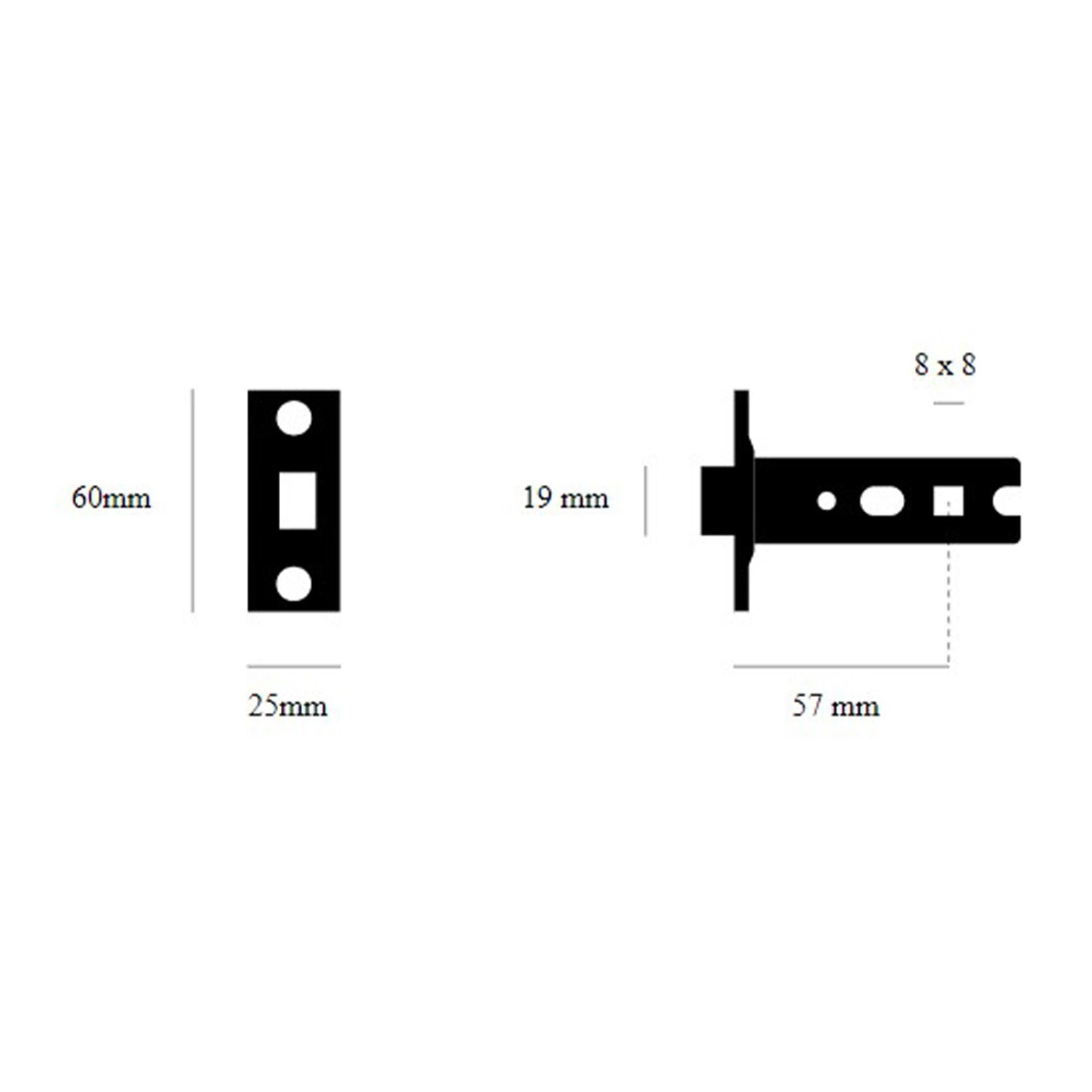 Buster and Punch Tubular Latch for Door Handle gallery detail image