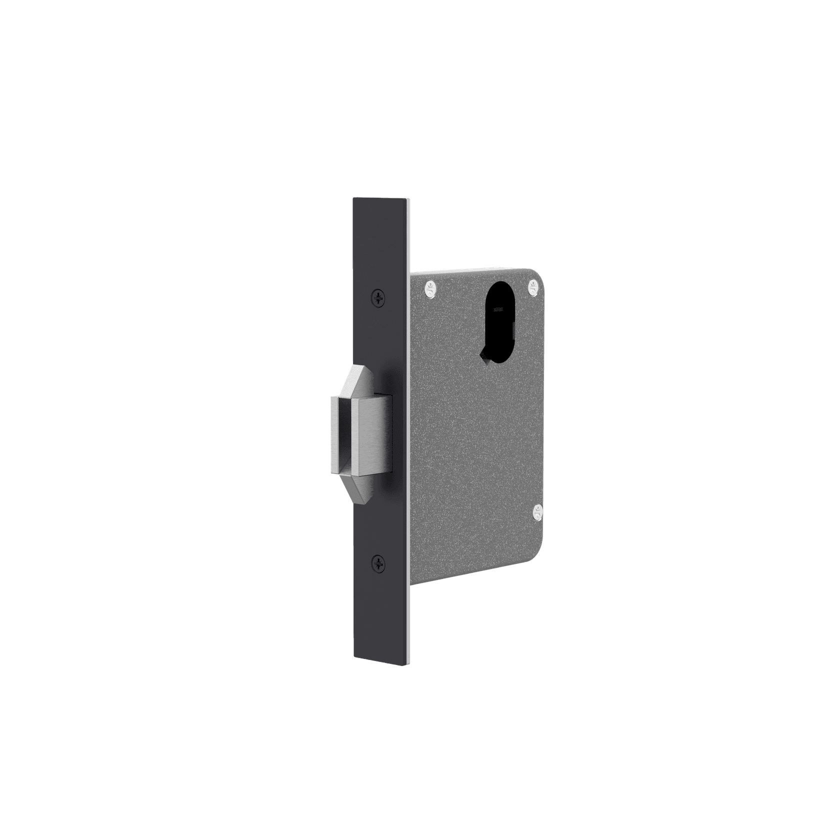 A0300BLK - Mortice Sliding Door Lock 60mm Backset gallery detail image