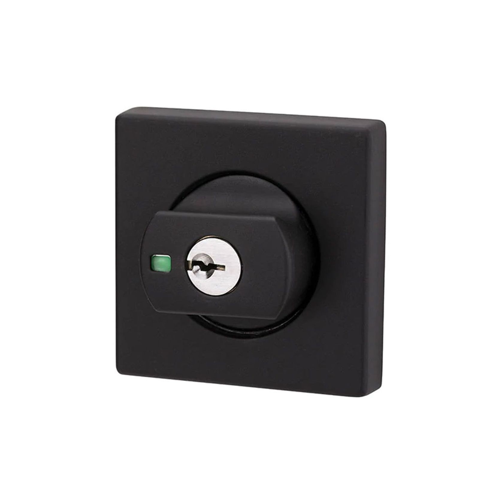 Lockwood Paradigm Square Deadbolt Rose Matt Black gallery detail image