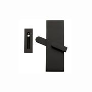 Emtek Rectangular Barn Door Privacy Lock with Strike gallery detail image