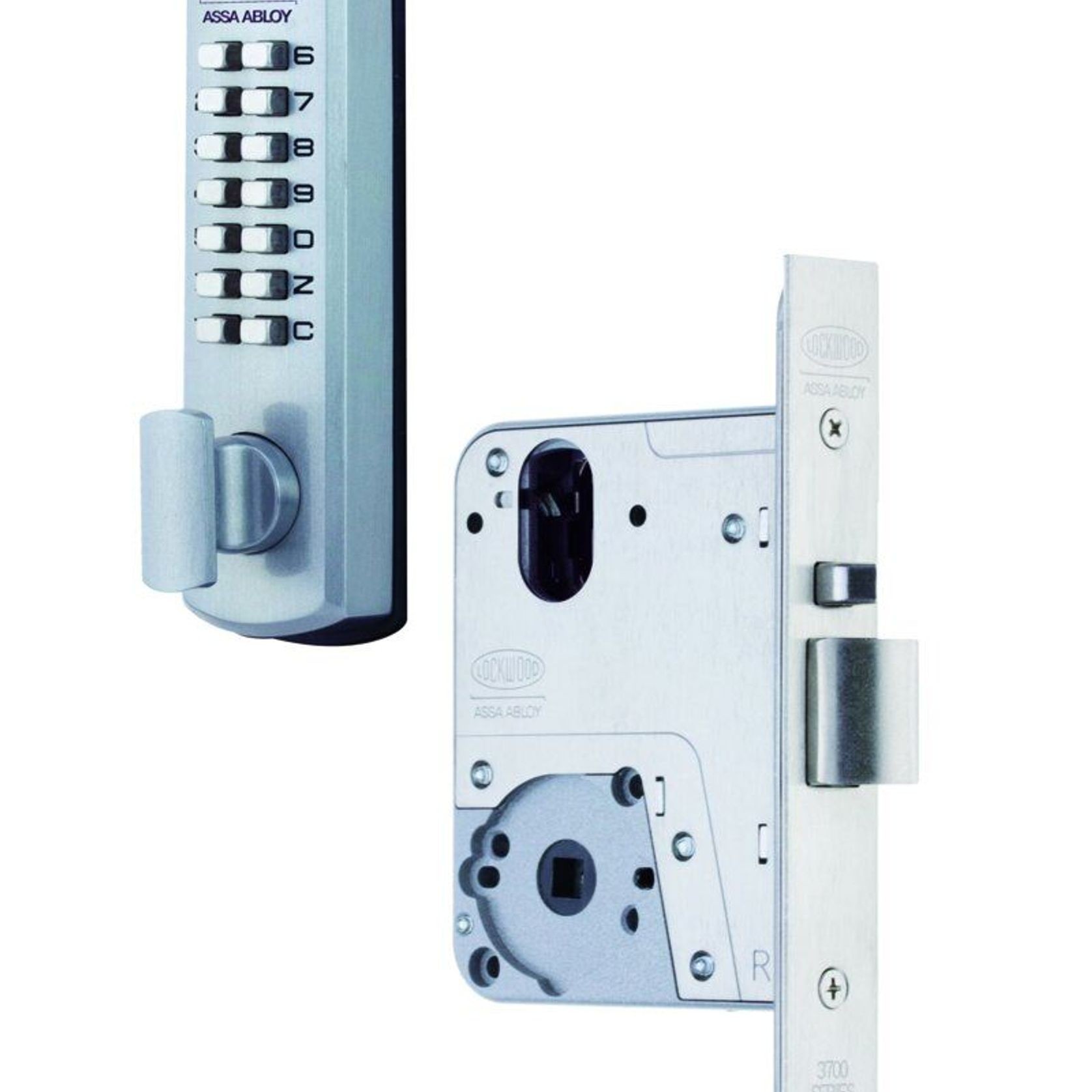Lockwood Selector 3772 Key Override DX Digital Mortice Locks gallery detail image