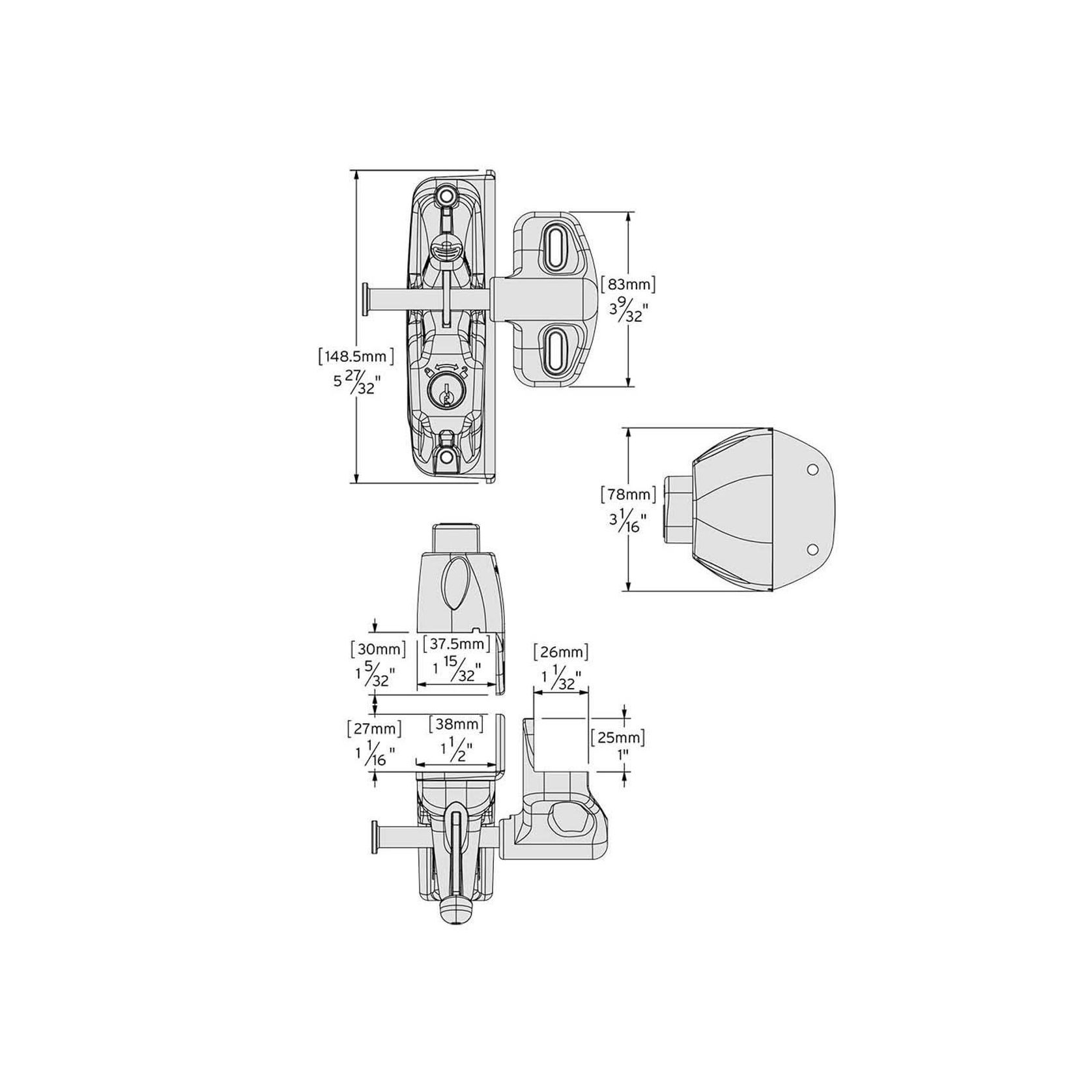 LokkLatch® Deluxe Latch gallery detail image