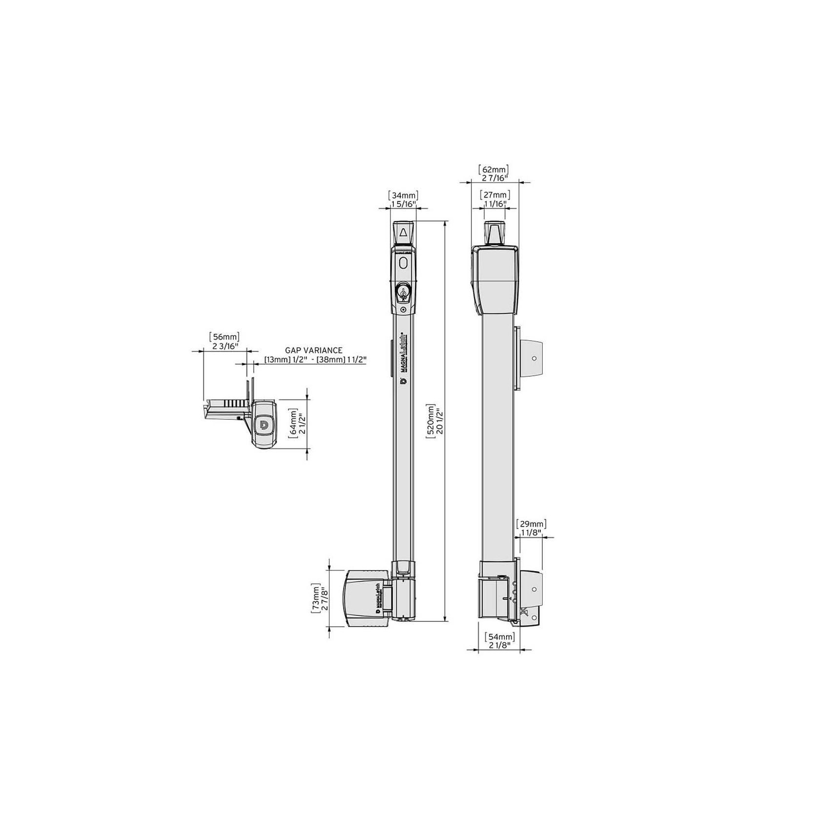 MagnaLatch® Series 3 Top Pull Pool Gate Latch gallery detail image