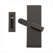 Emtek Rectangular Barn Door Privacy Lock with Strike gallery detail image