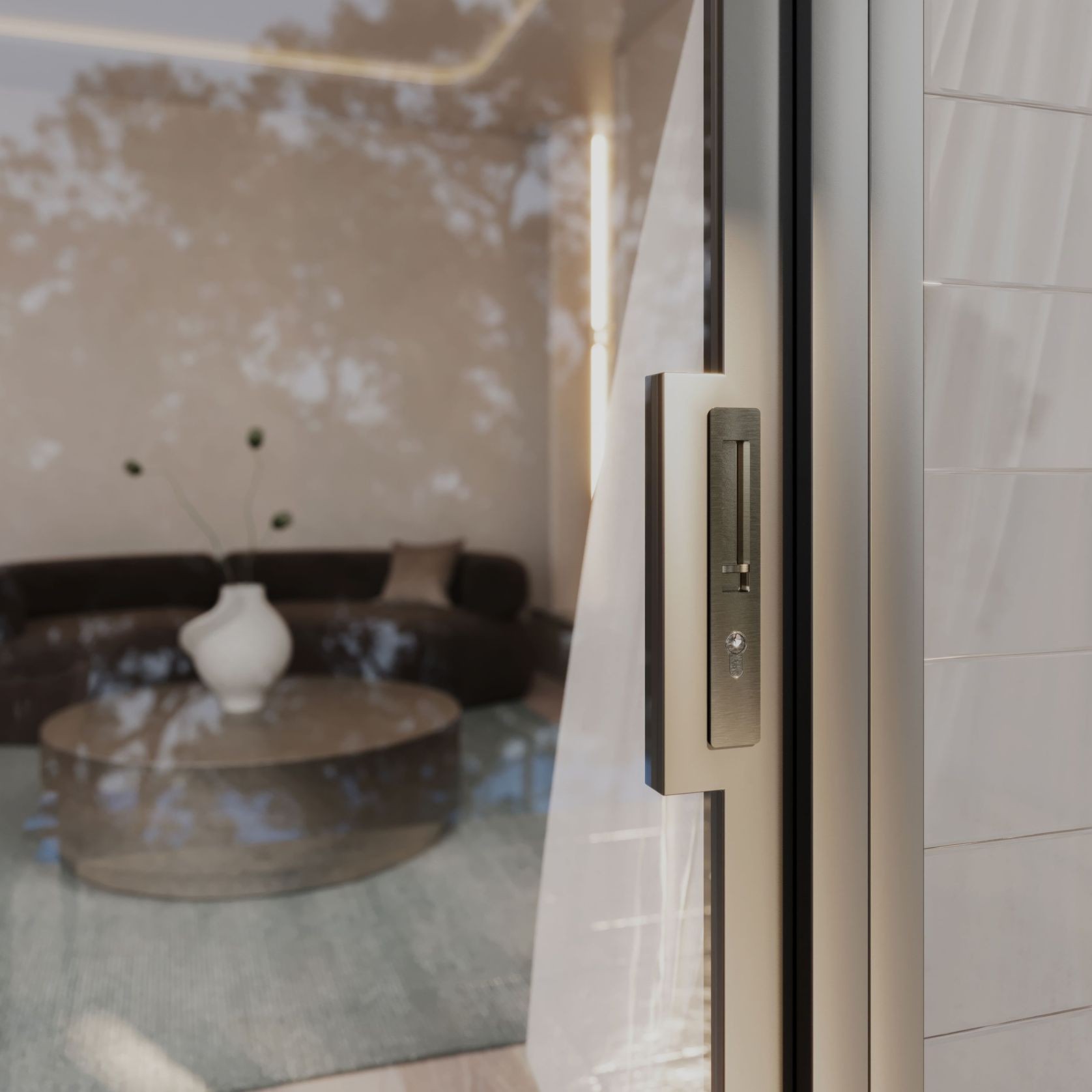 LUME - Locking Set - Integrated - 43-50mm Doors gallery detail image