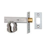 Euro Mortice Deadbolt - 60mm Backset | Brushed Chrome gallery detail image