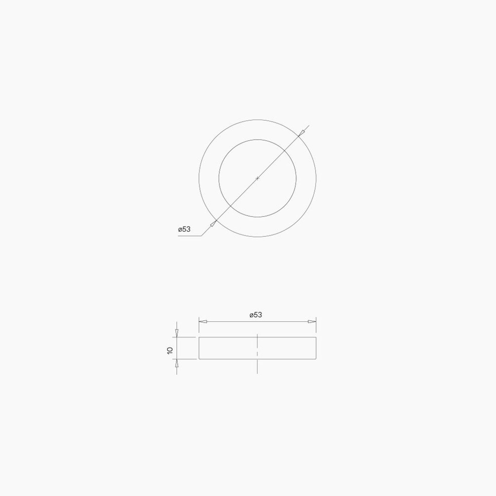 B0001SSS - Round Blank Rose SSS gallery detail image