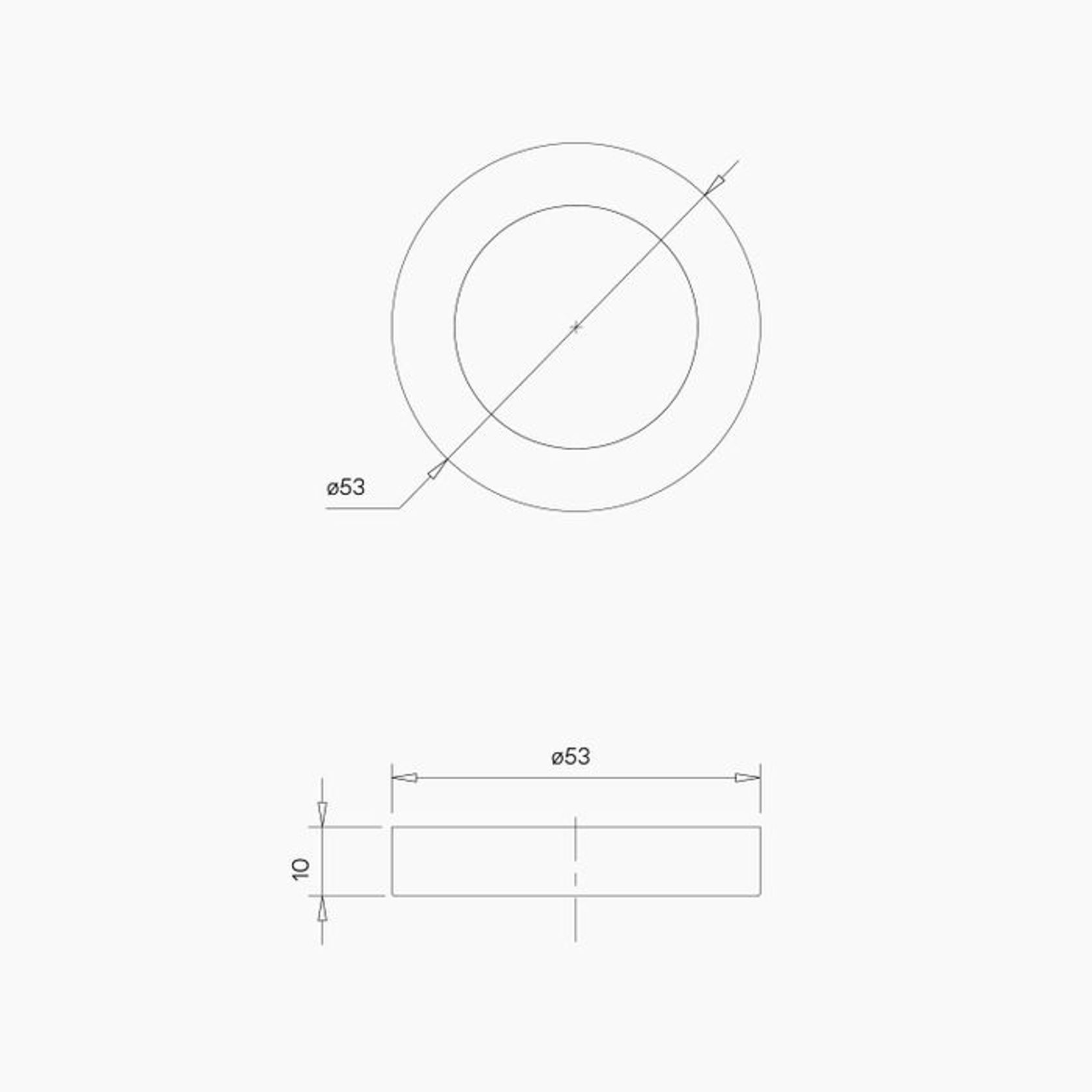 B0001SSS - Round Blank Rose SSS gallery detail image