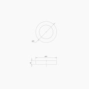 B0001SSS - Round Blank Rose SSS gallery detail image