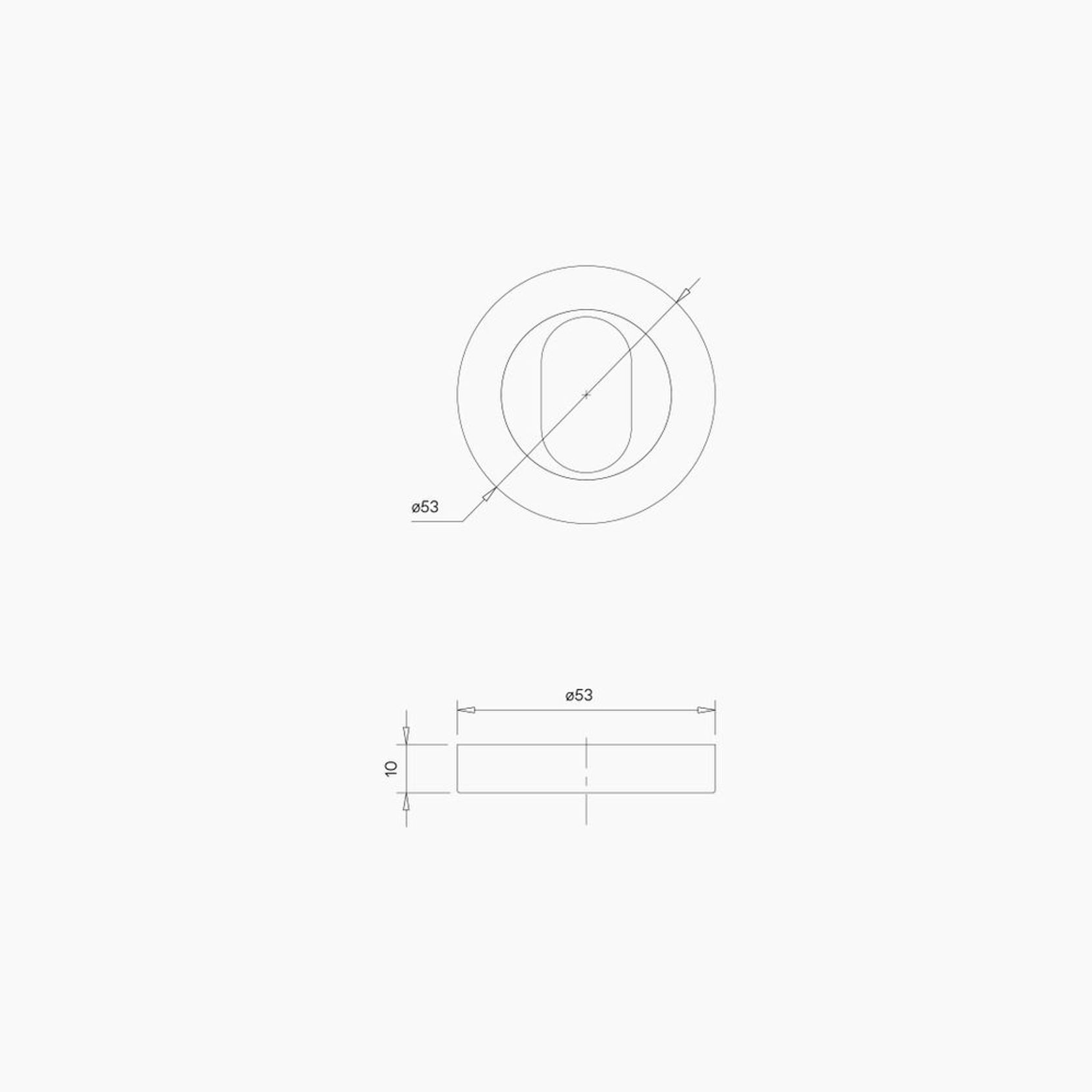 Round Cylinder Escutcheon B0002MBLK gallery detail image